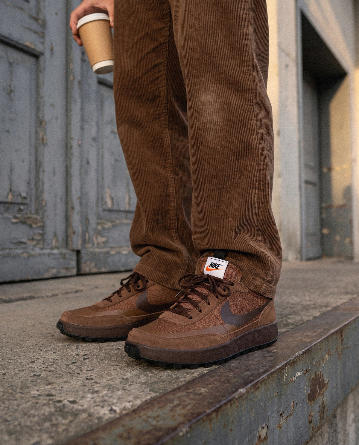 NikeCraft General Purpose Shoe Tom Sachs Field Brown - on foot