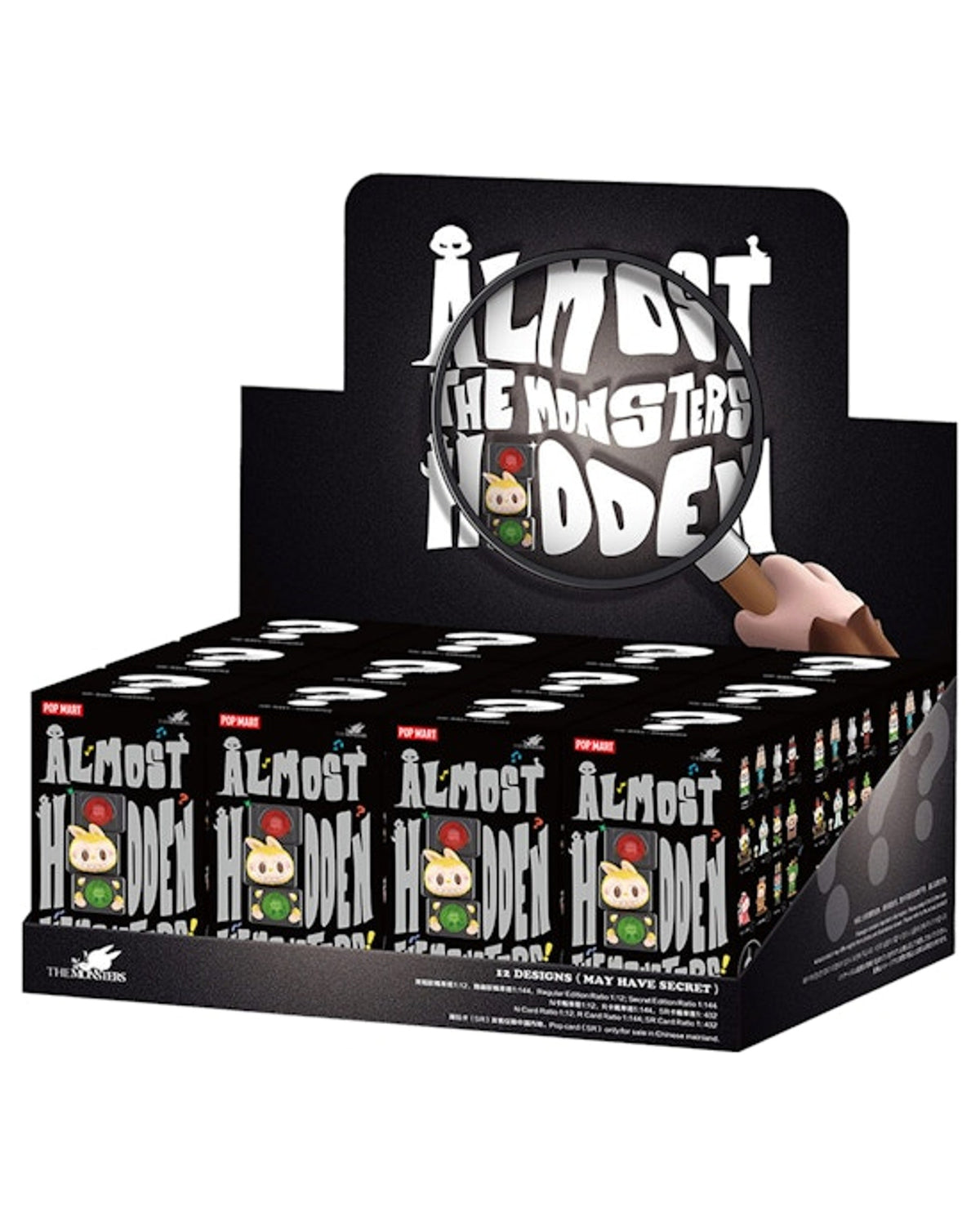 Pop Mart Labubu The Monsters Almost Hidden Series Figures Sealed Case (12 Blind Box)