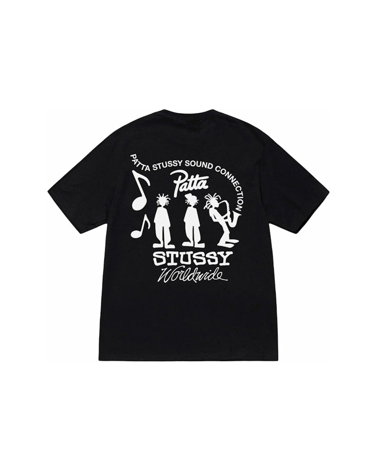 Stussy x Patta Sound Connection Tee Black