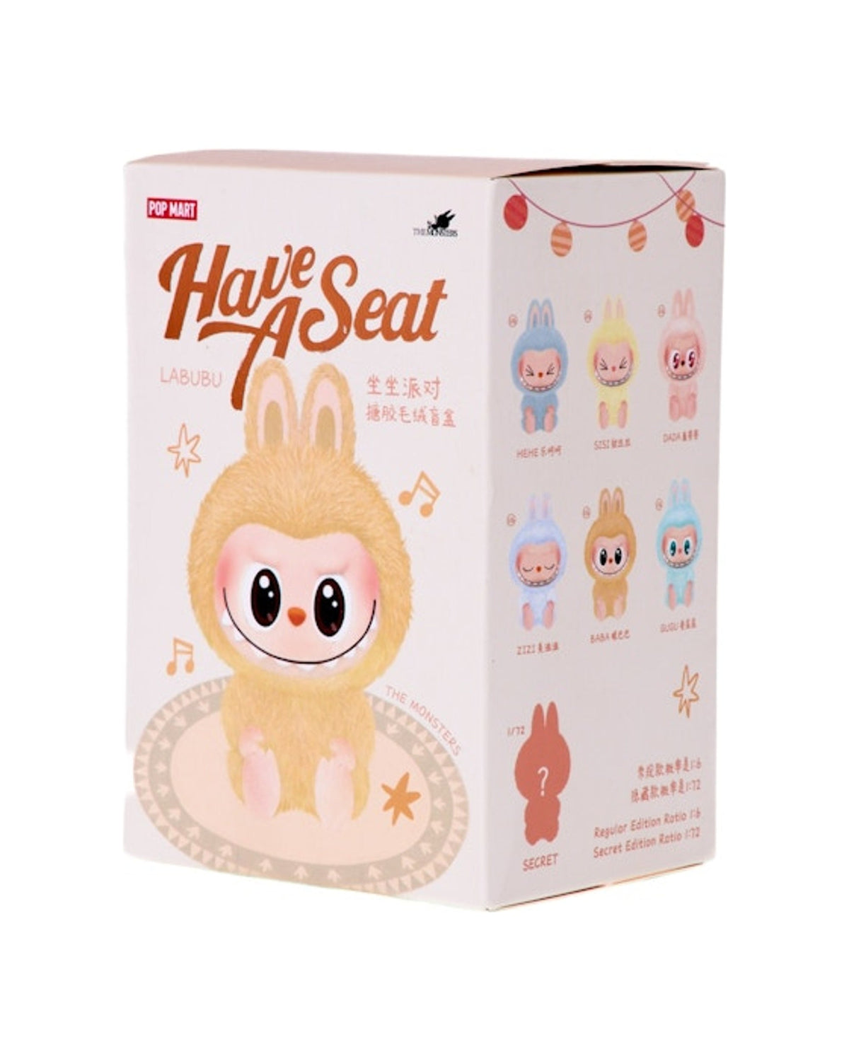 Pop Mart Labubu The Monsters Have a Seat Vinyl Plush Single Blind Box