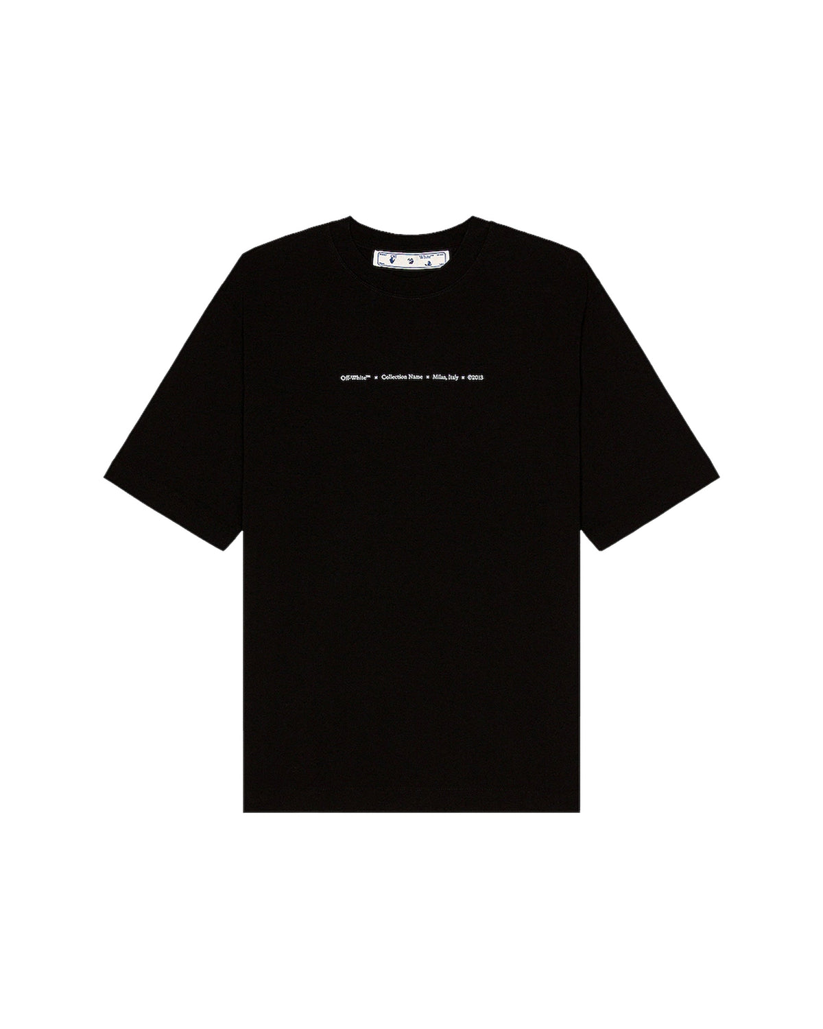 OFF-WHITE Marker Skate T-Shirt Black Blue