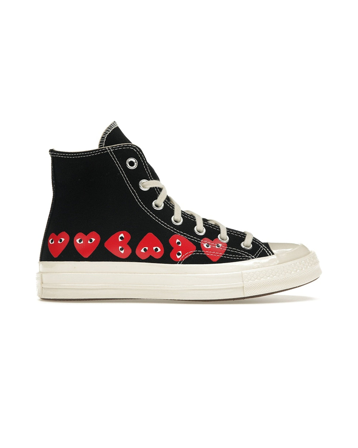 Converse Chuck Taylor All Star 70 Hi Comme des Garcons PLAY Multi-Heart Black