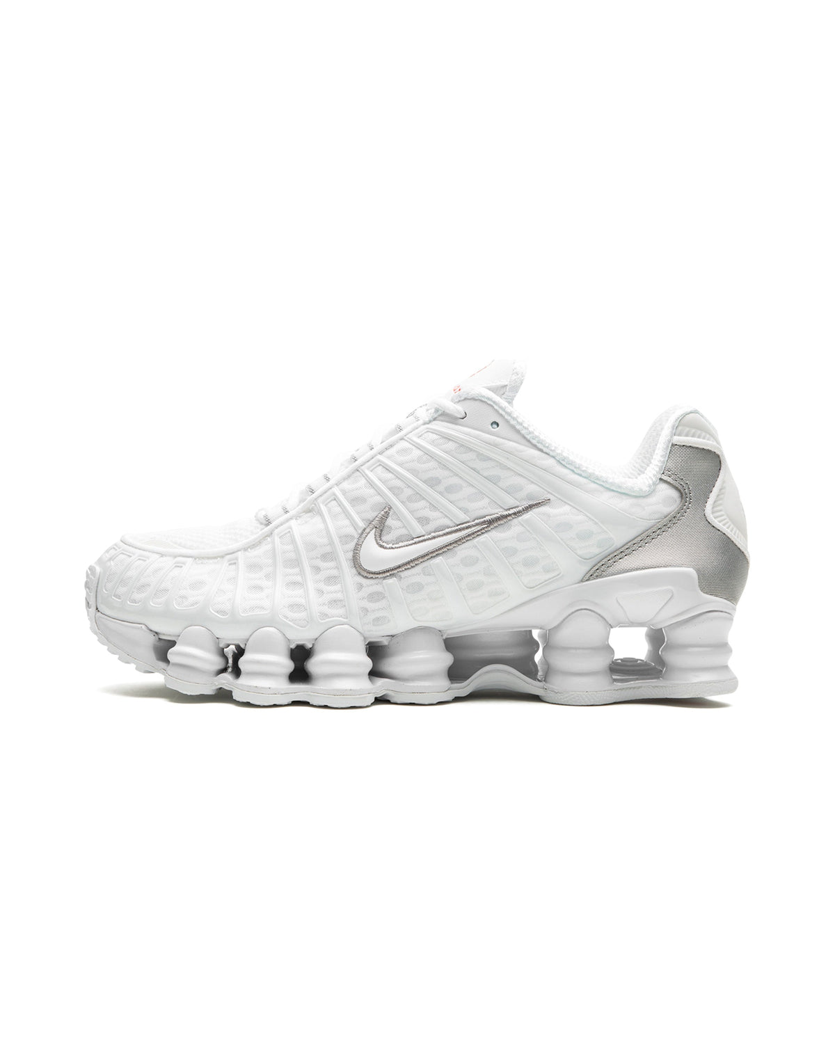 Nike Shox TL White Metallic Silver Max Orange (Women's)