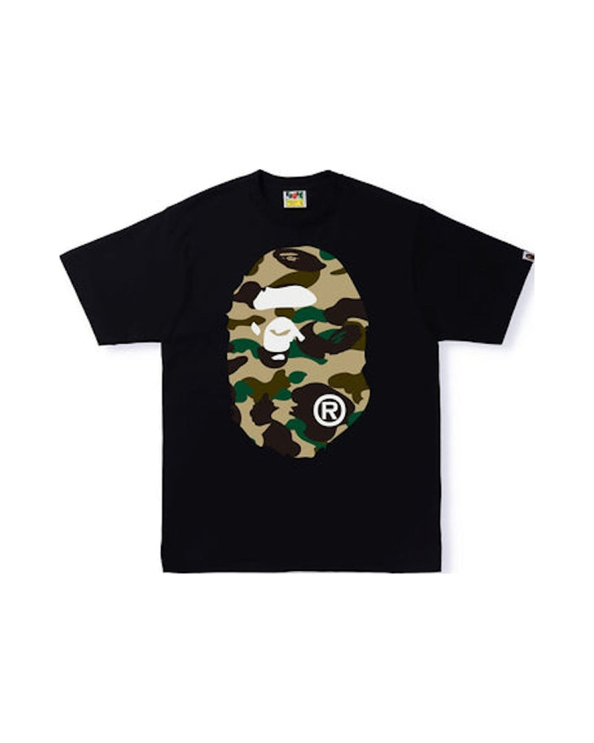 BAPE 1st Camo Big Ape Head Tee Black/Yellow