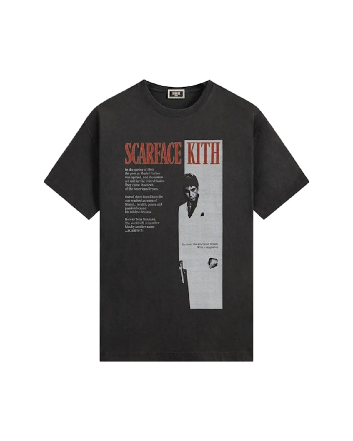 Kith x Scarface Film Poster Vintage Tee Black