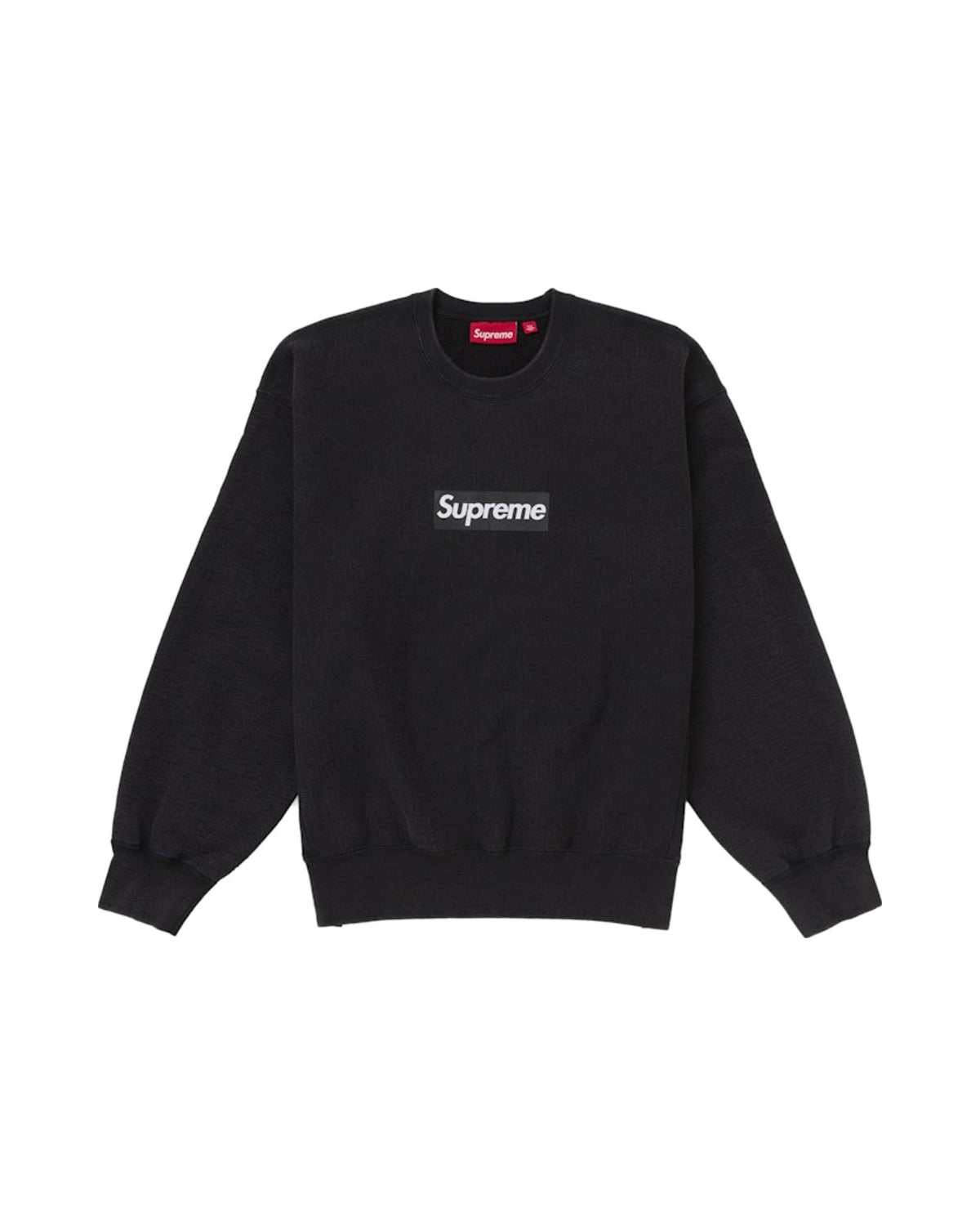 Supreme Washed Box Logo Crewneck Black