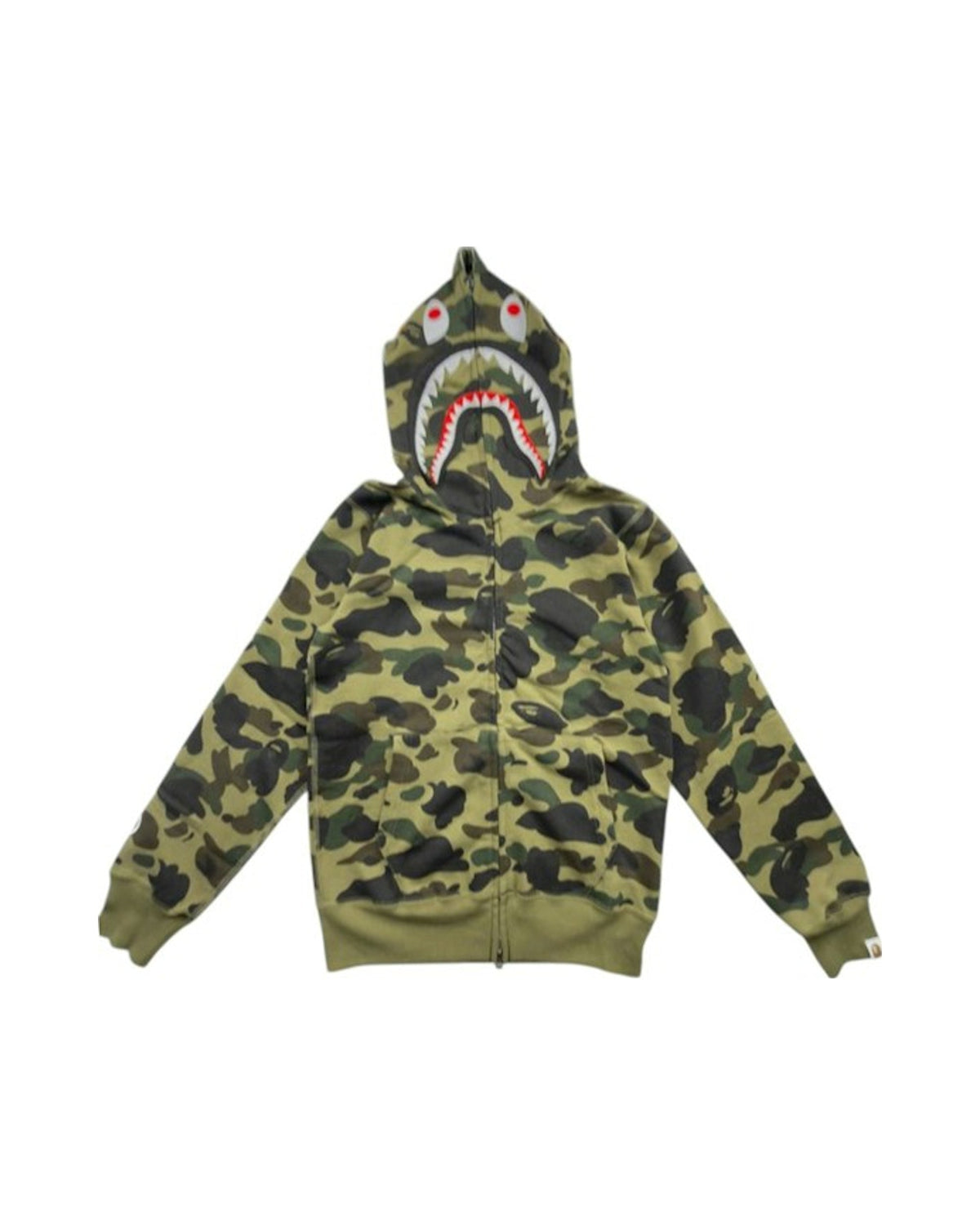 BAPE 1st Camo Shark Full Zip Hoodie (FW23) Green