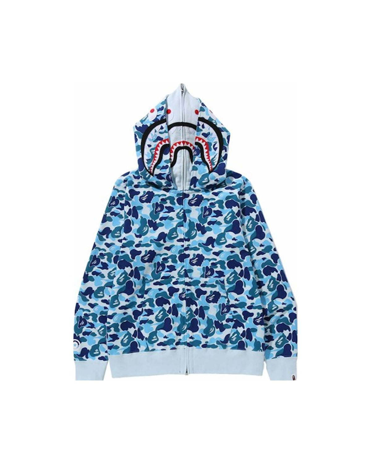 BAPE ABC Camo Double Shark Full Zip Hoodie (FW23) Blue