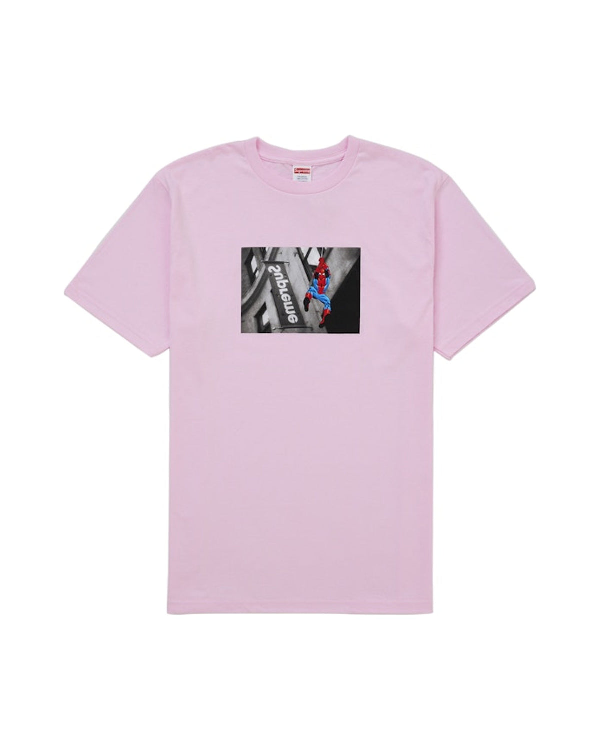 Supreme Spider-Man Tee Light Pink