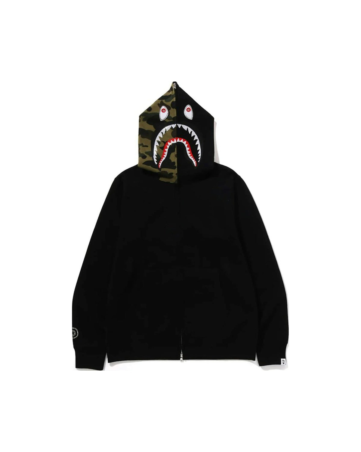BAPE 1st Camo Shark Full Zip Hoodie Black