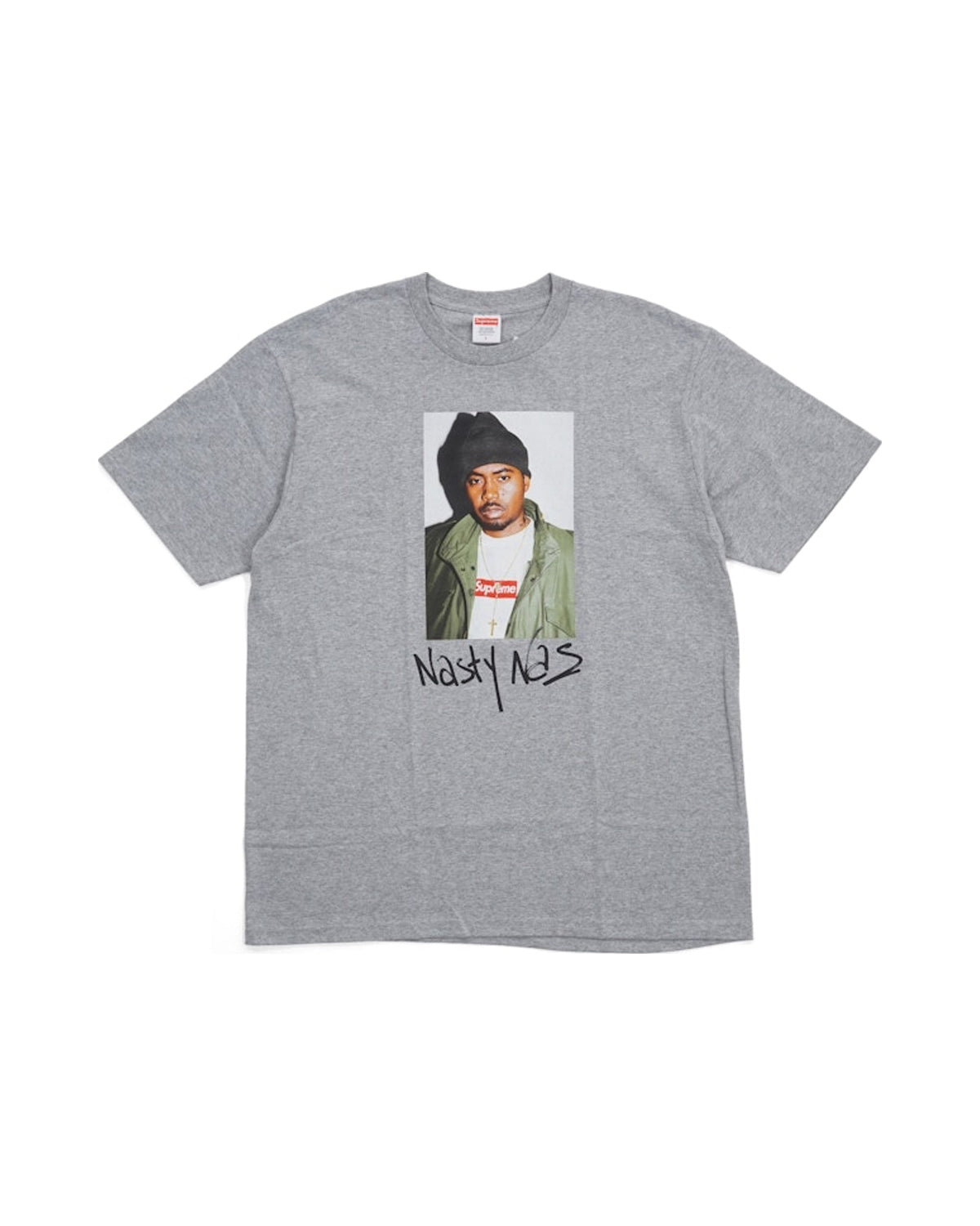 Supreme Nas Tee Heather Grey