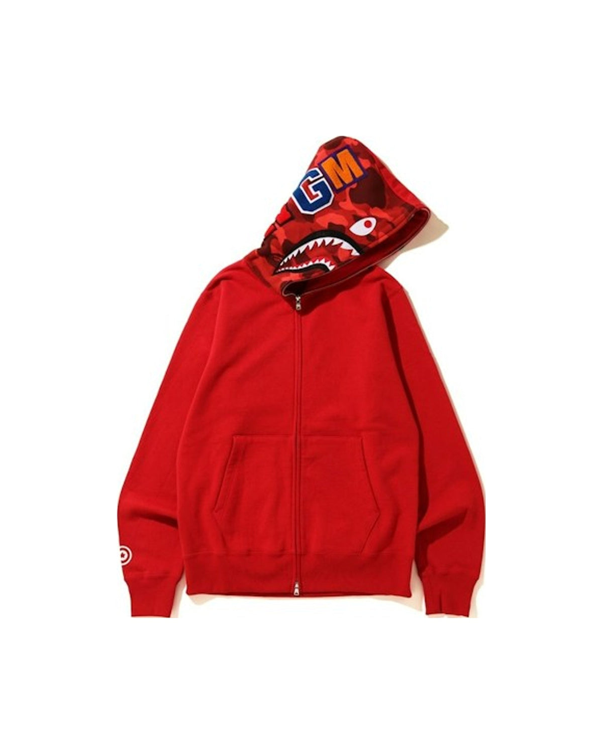 BAPE Shark Full Zip Hoodie Red/Red