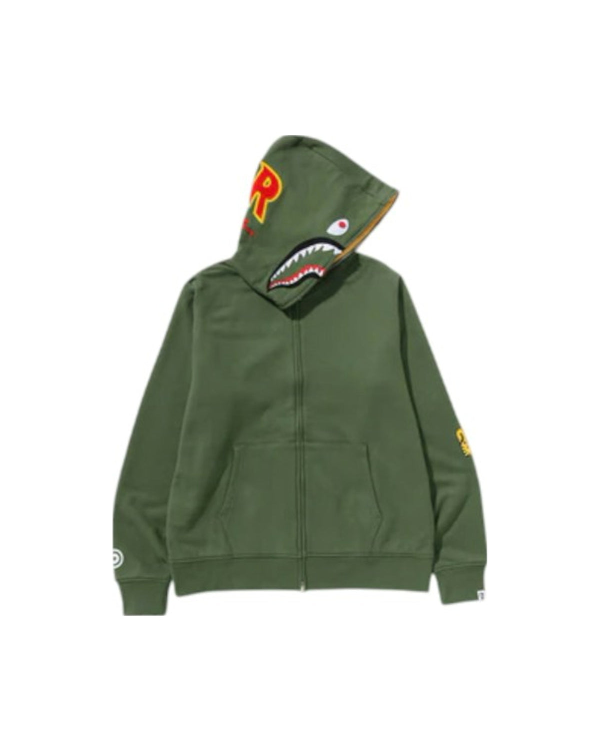 BAPE 2nd Shark Full Zip Hoodie (SS25) Green