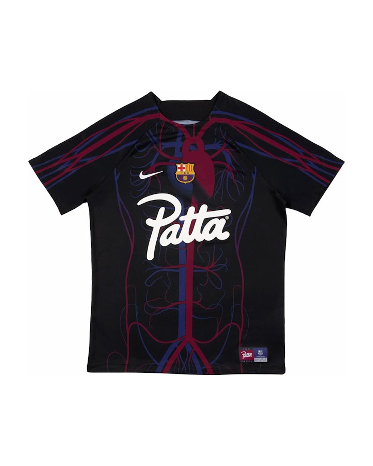Patta x Barcelona FC Culers del Món Script Logo Pre-Match Jersey Black/White