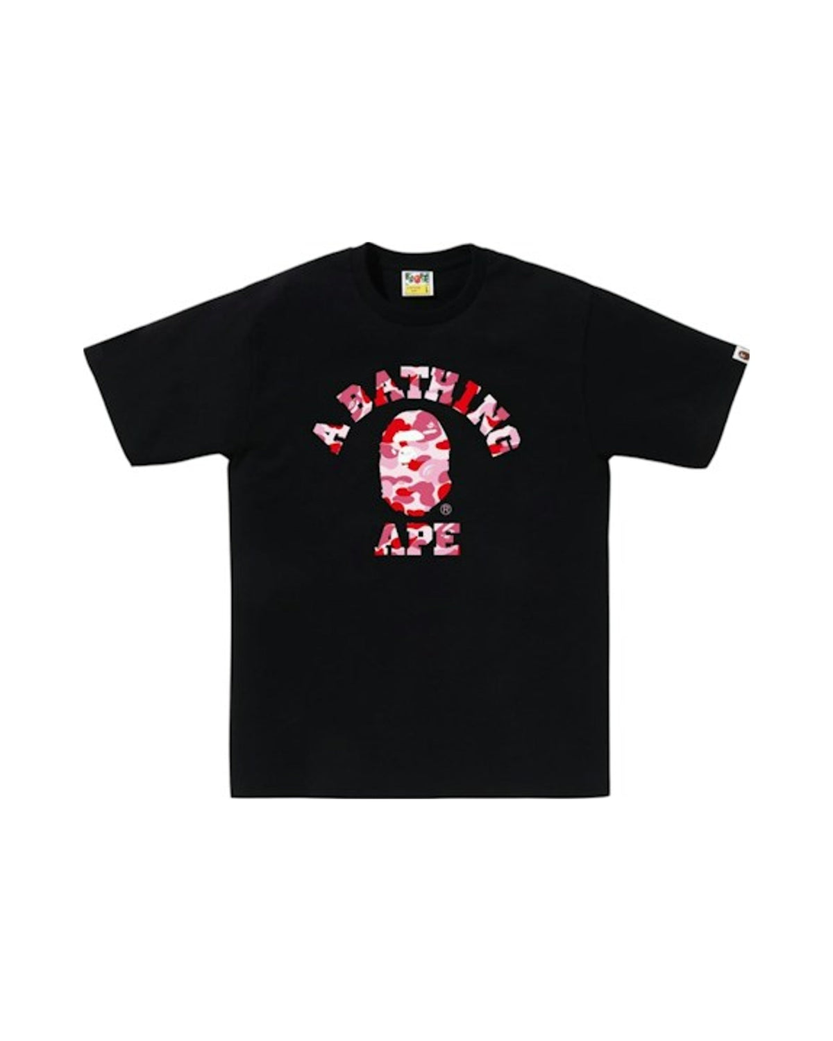 BAPE ABC Camo College (SS25) Tee Black/Pink