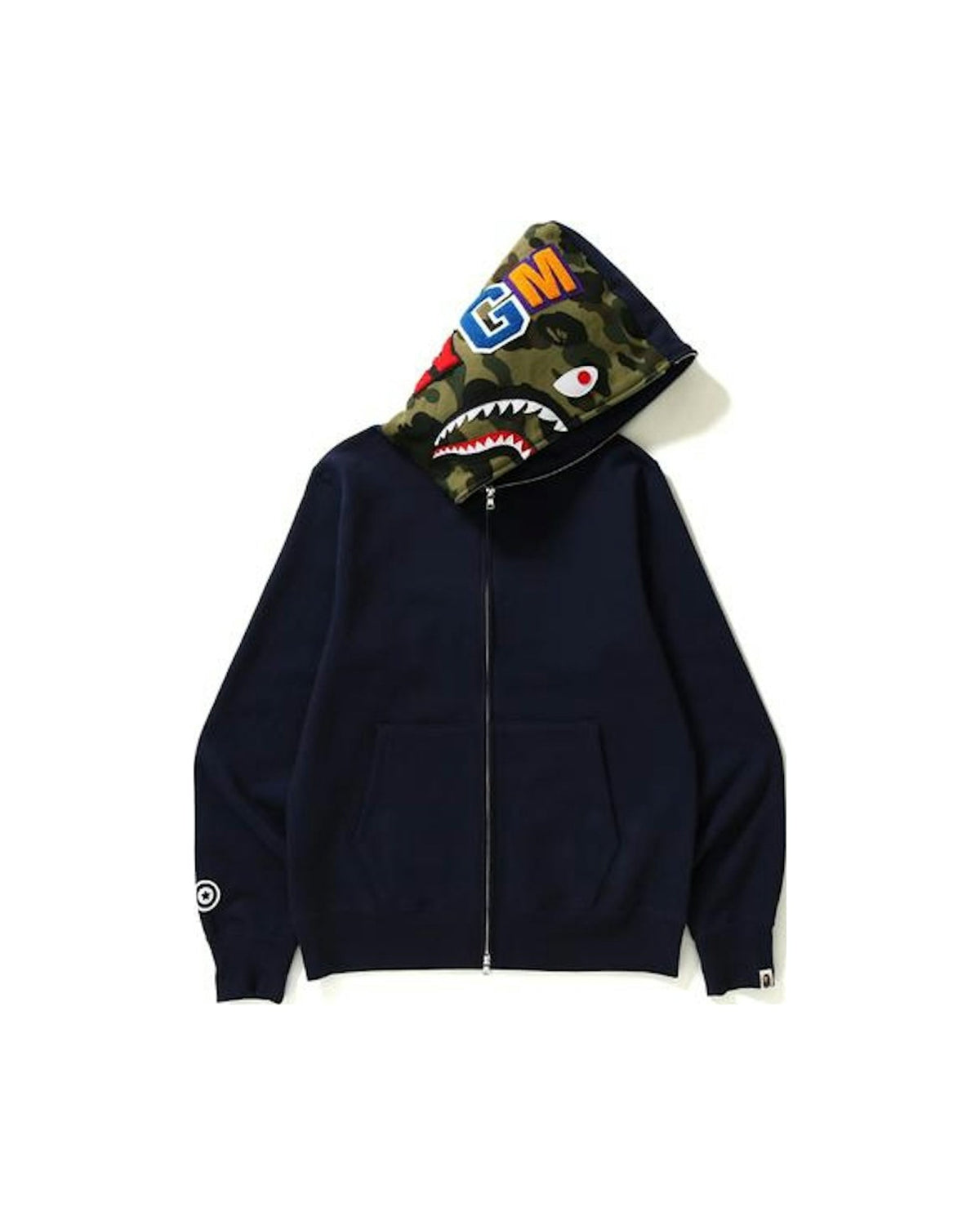 BAPE Shark Full Zip Hoodie Navy