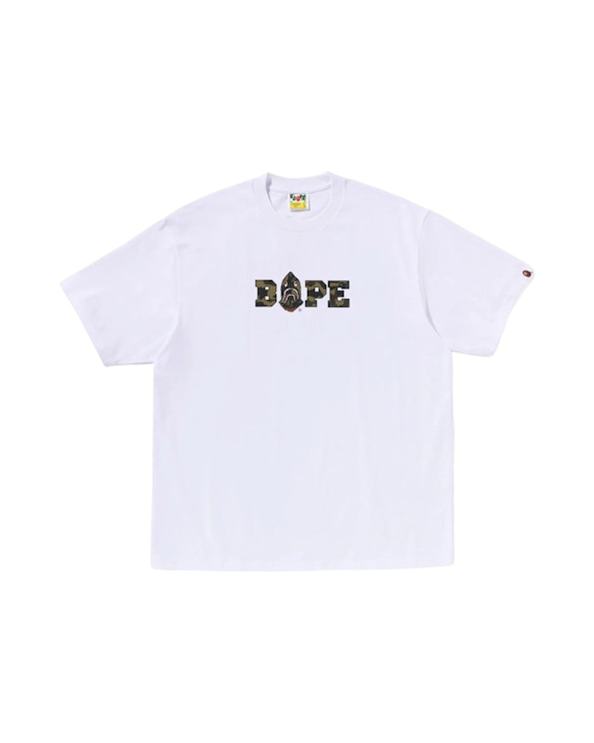 BAPE 1st Camo Logo Relaxed Fit Tee White