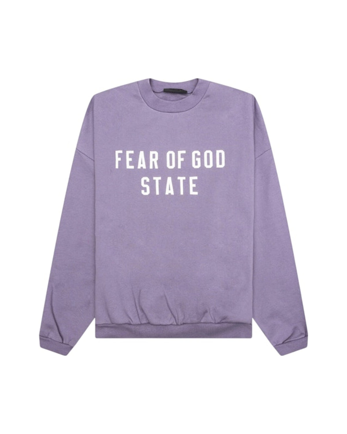 Fear of God Logo Printed Crewneck Sweatshirt Lavender