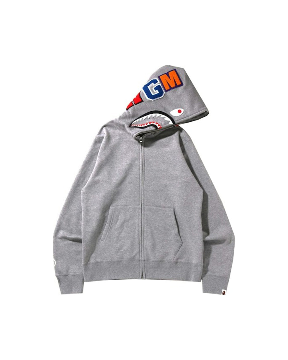 BAPE Shark Full Zip Hoodie (SS22) Gray