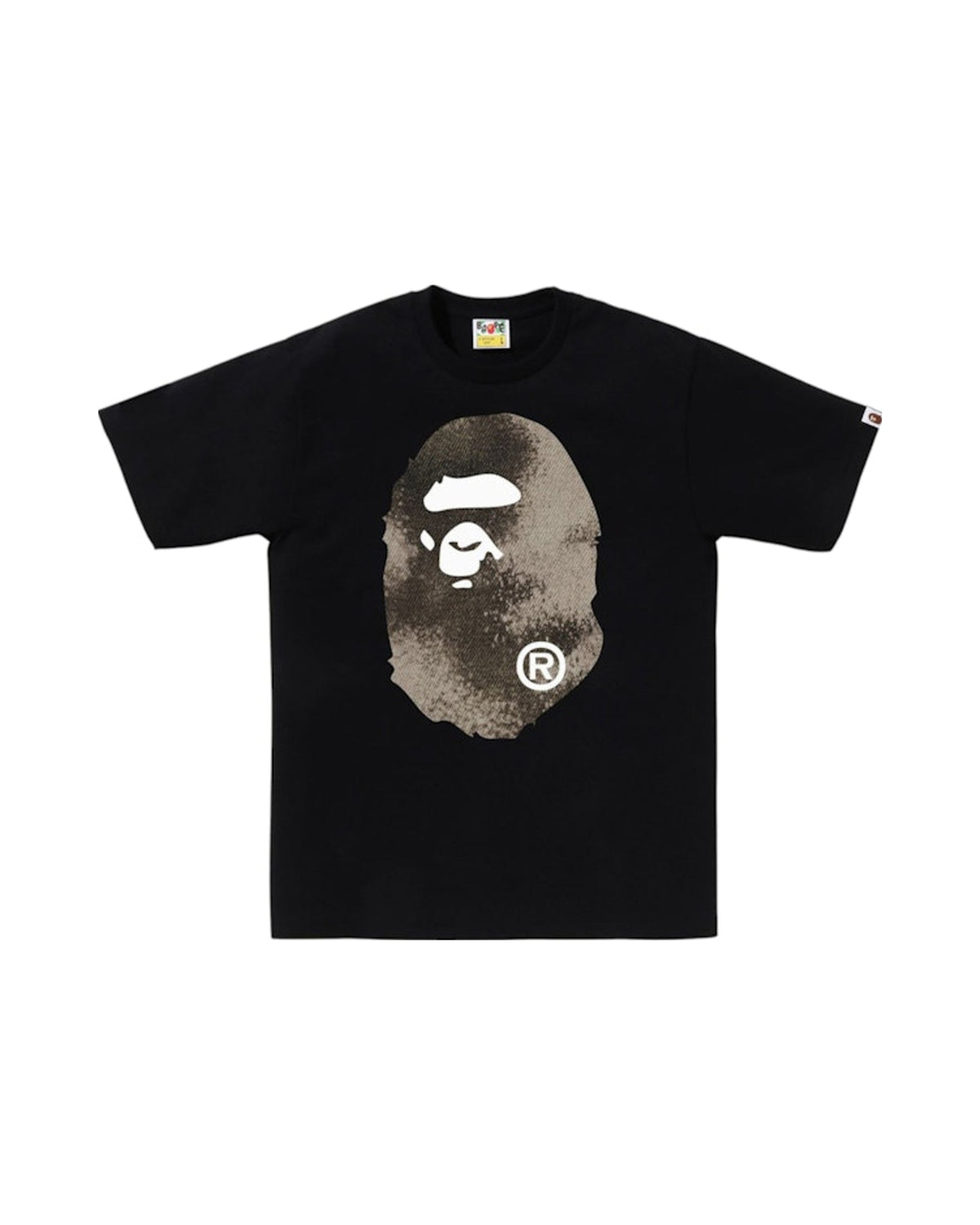 BAPE High Tone Bleach Big Ape Head Tee Black