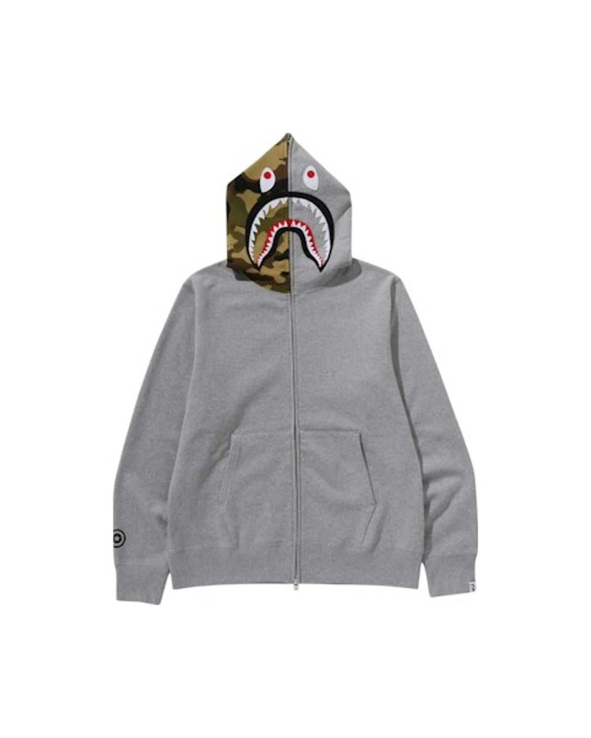 BAPE 1st Shark Full Zip Hoodie Gray