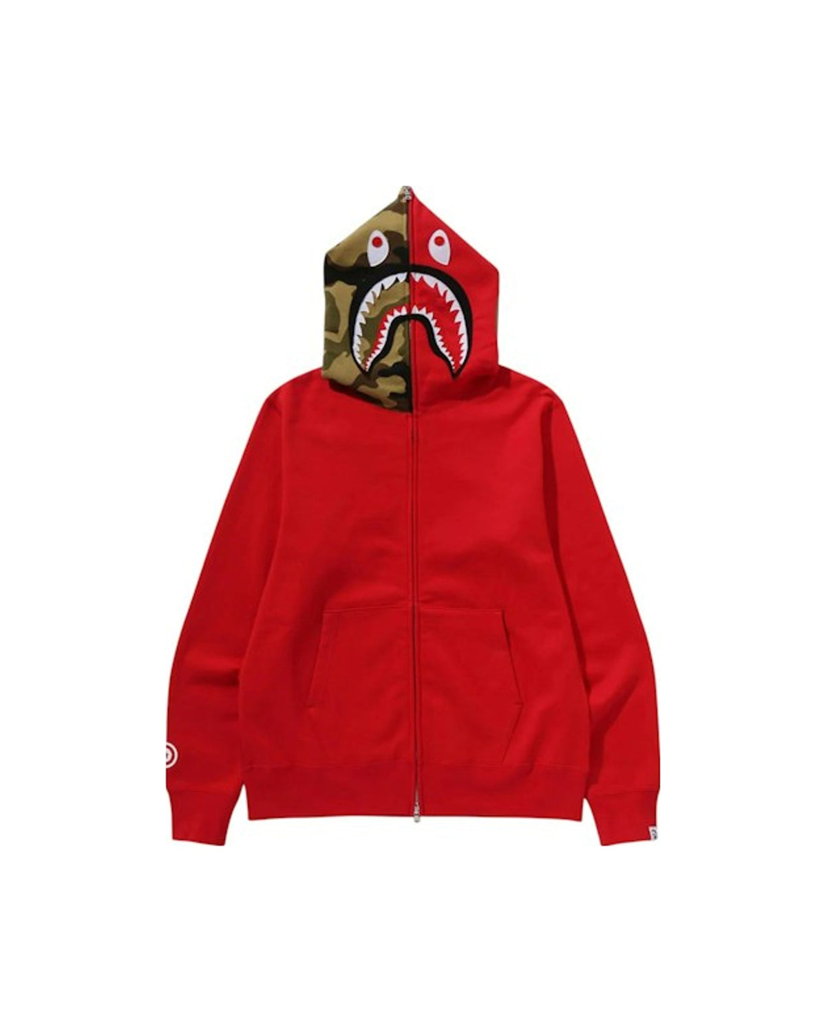BAPE 1st Shark Full Zip Hoodie Red