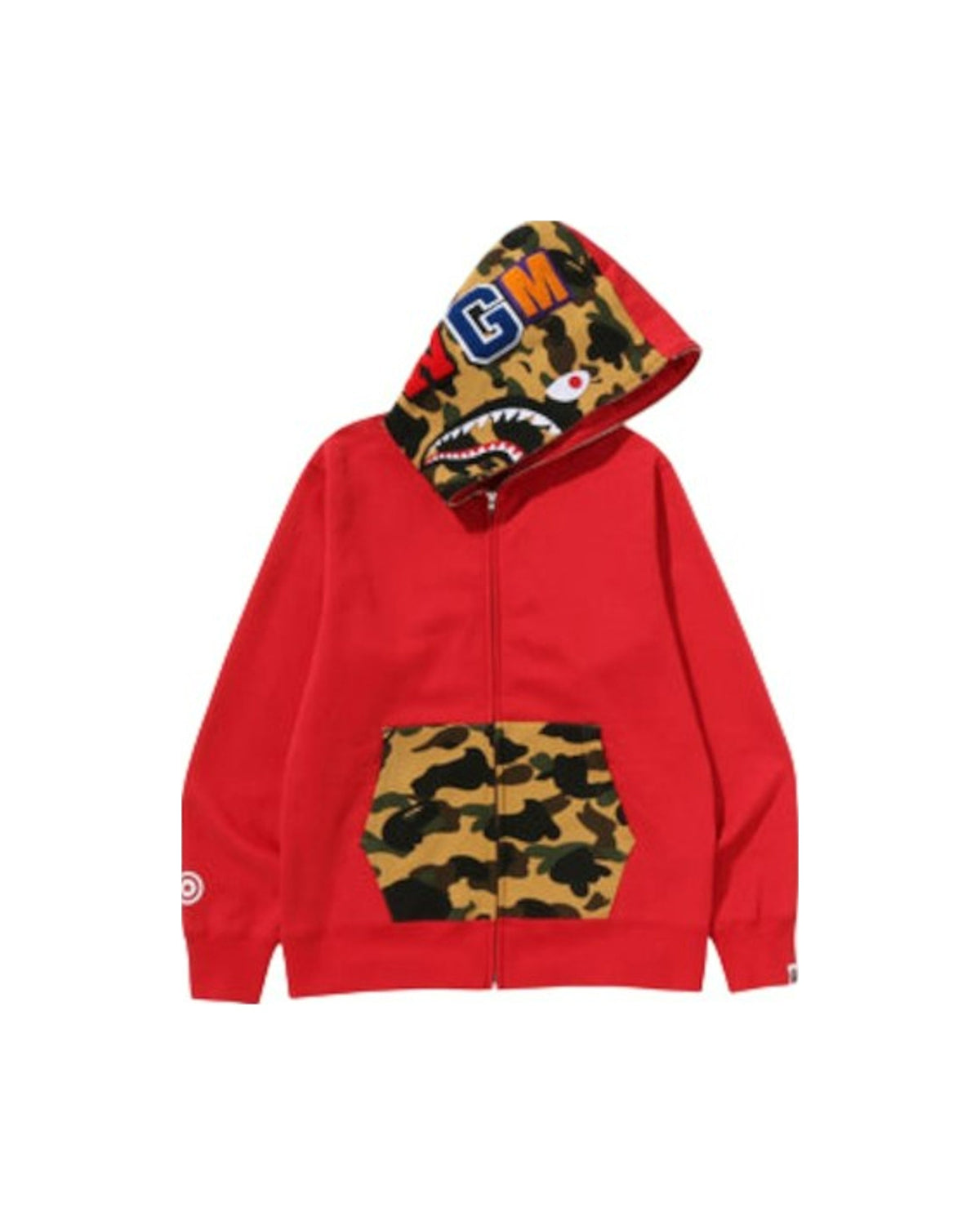 BAPE Shark Full Zip Hoodie Red