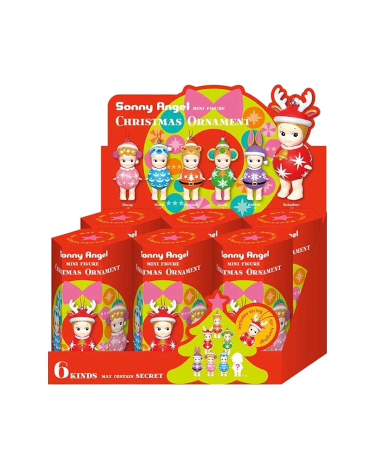 Sonny Angel Christmas Ornament Series 2023 Sealed Case (6 Blind Box)