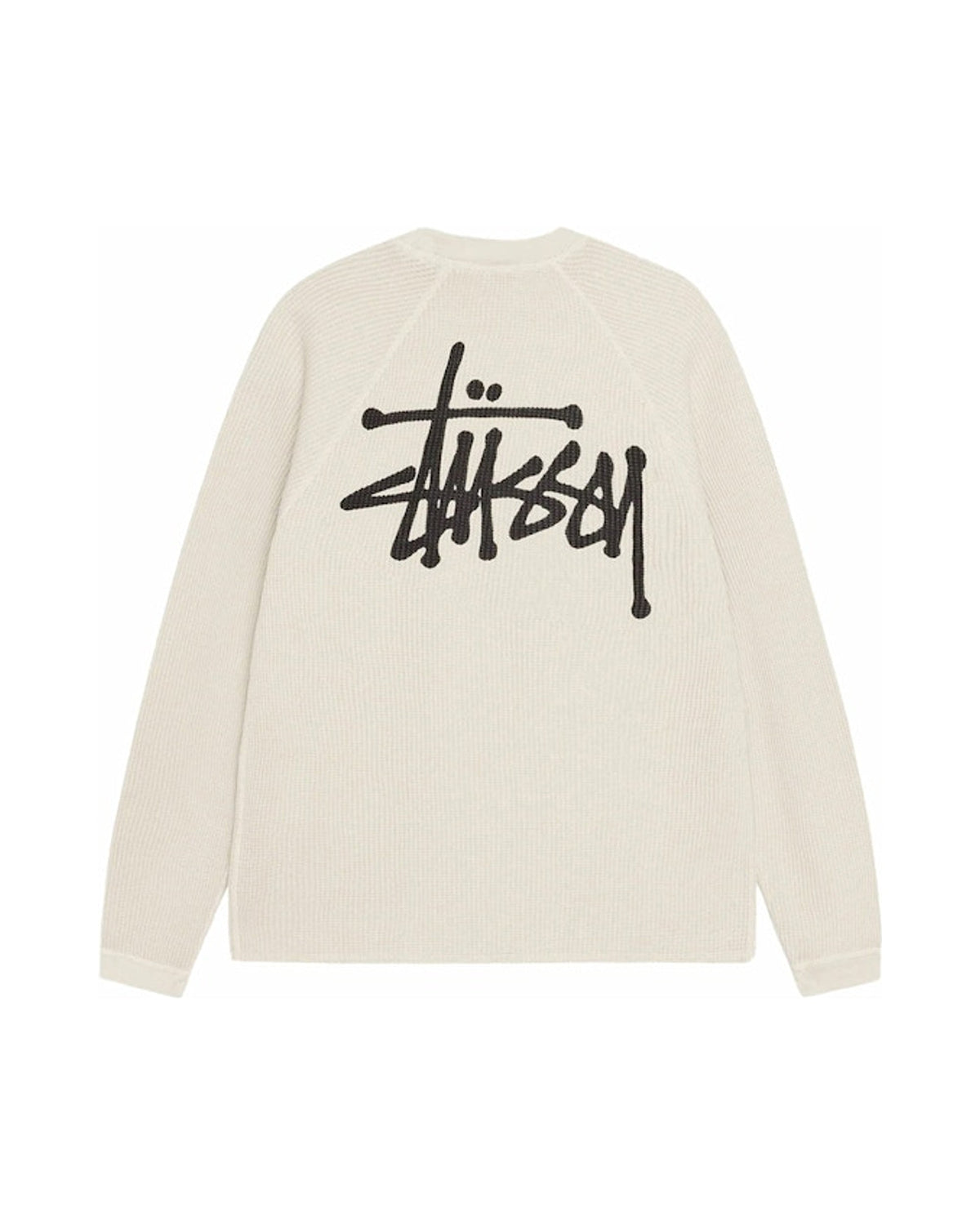 Stussy Raglan Thermal L/S Crew Bone