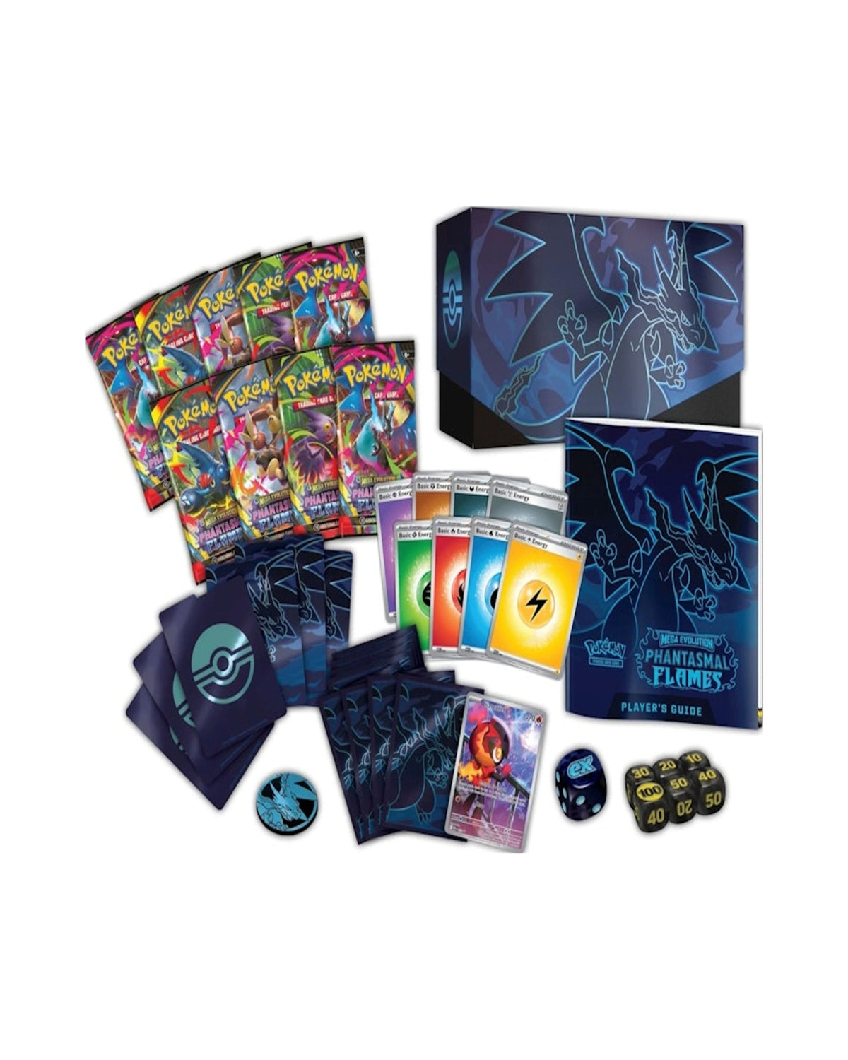 2025 Pokémon Mega Evolution Phantasmal Flames Pokemon Center Elite Trainer Box
