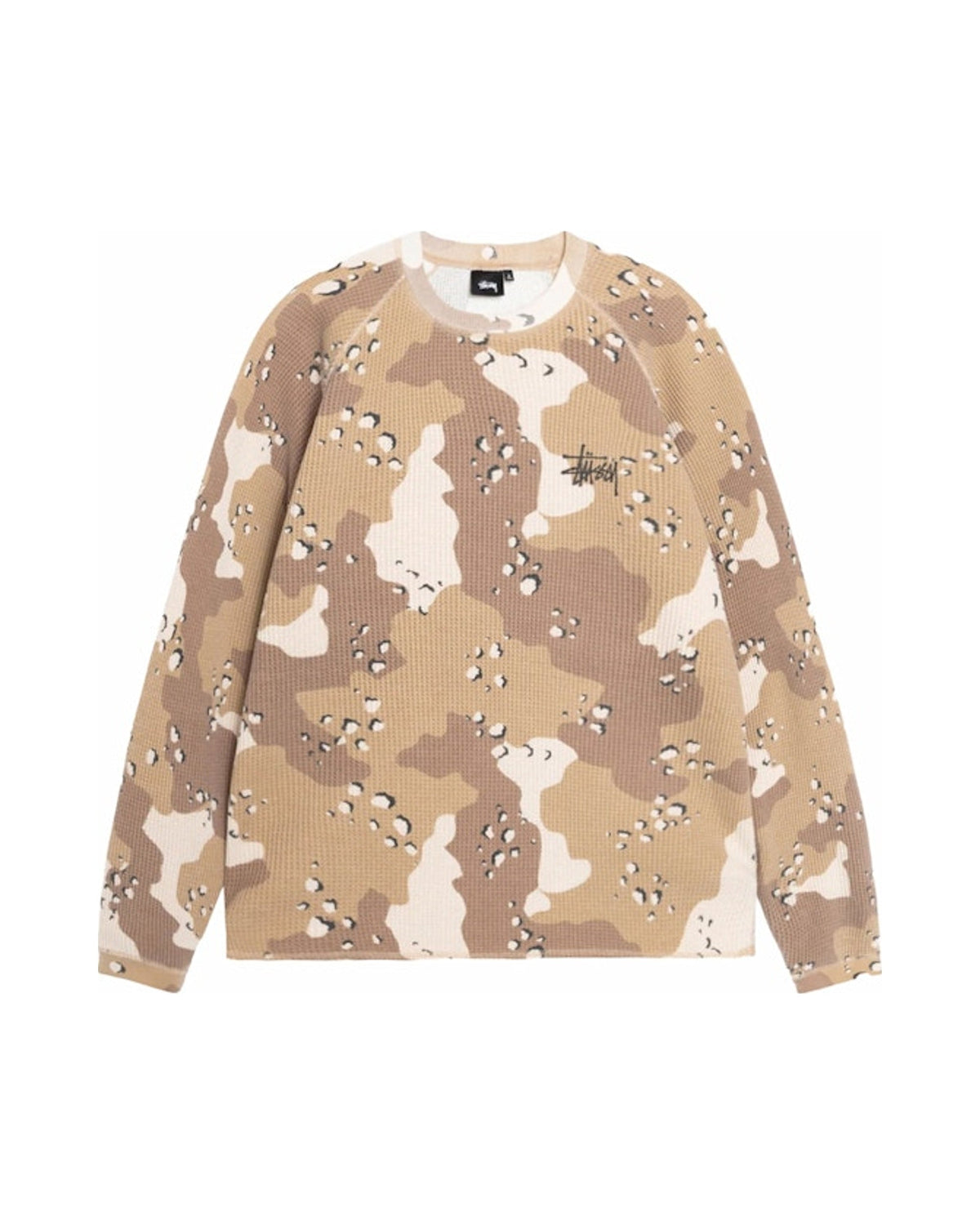 Stussy Raglan Thermal L/S Crew Desert Camo