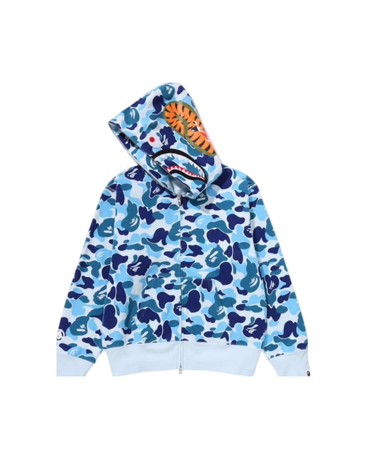 BAPE Women's ABC Camo Shark Full Zip Hoodie Blue