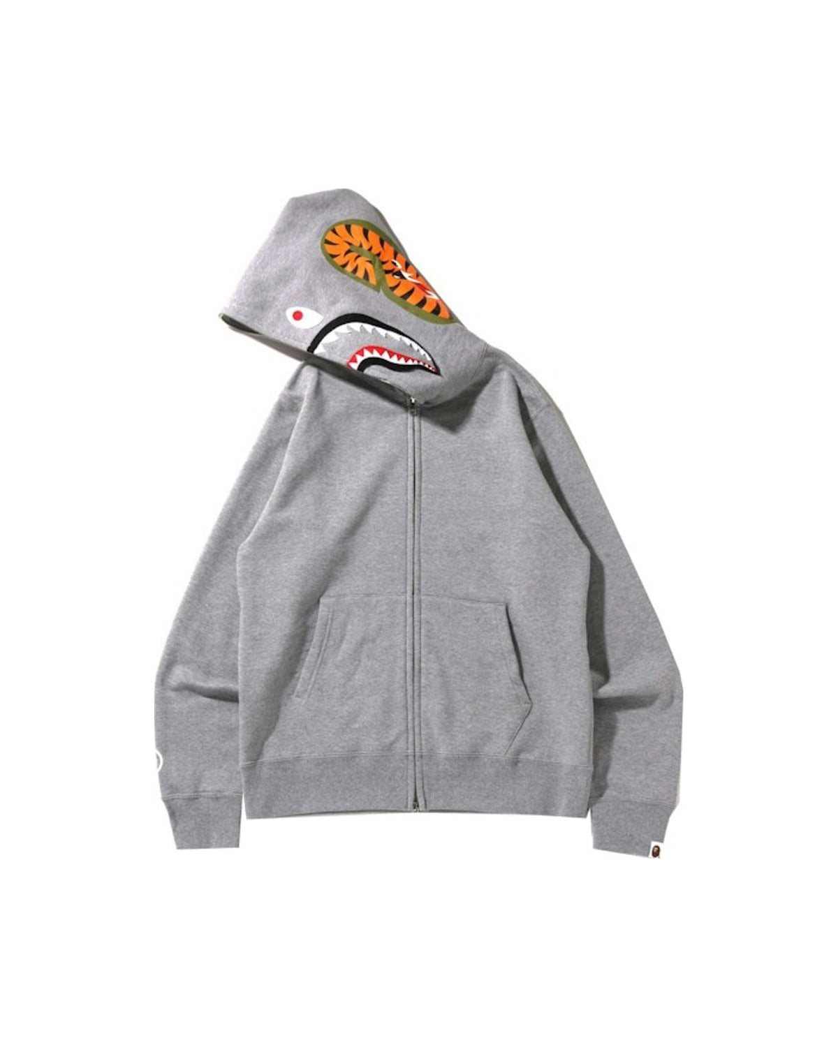 BAPE Shark Full Zip Hoodie (SS22) Gray