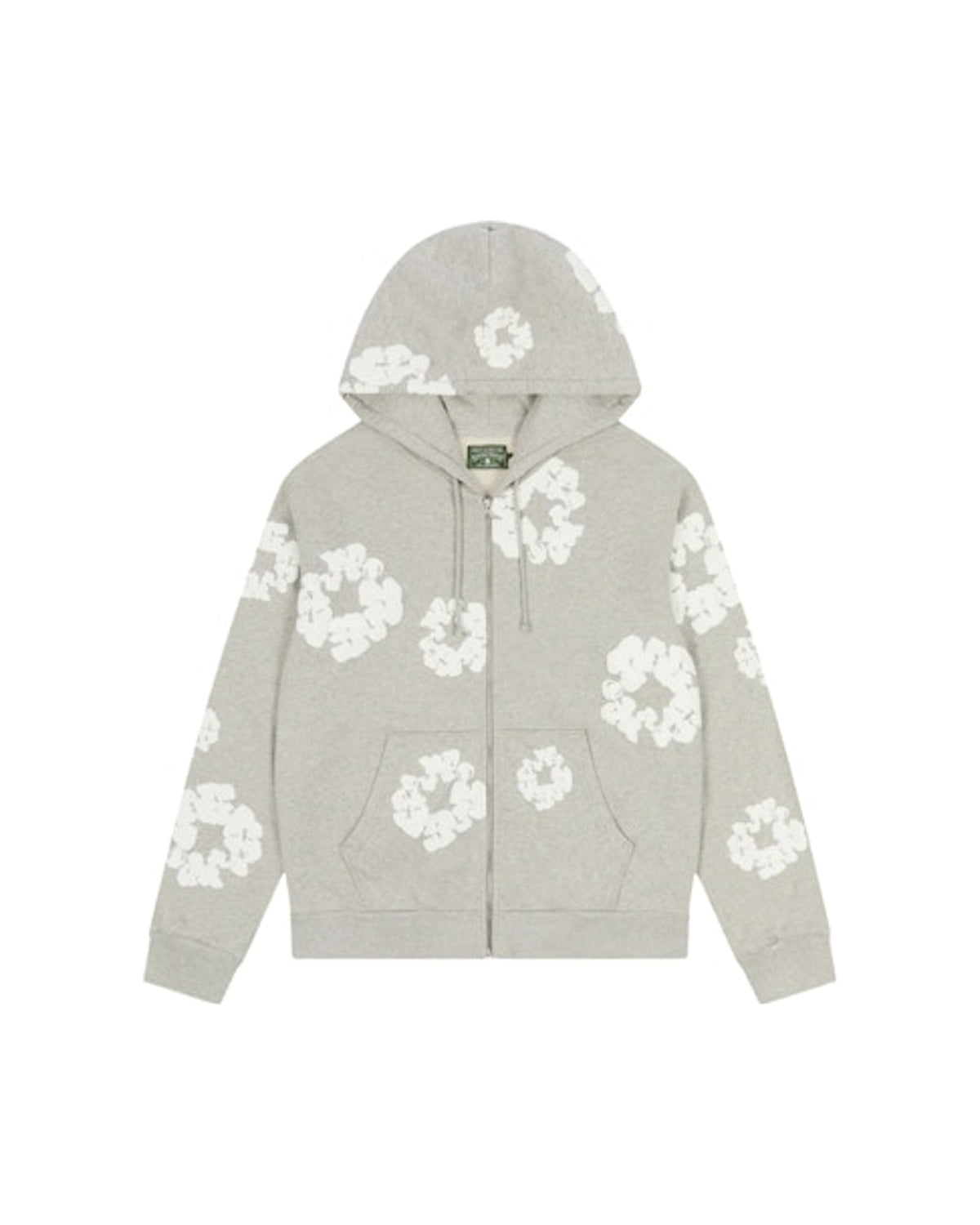 Denim Tears Cotton Wreath Zip Hoodie Grey