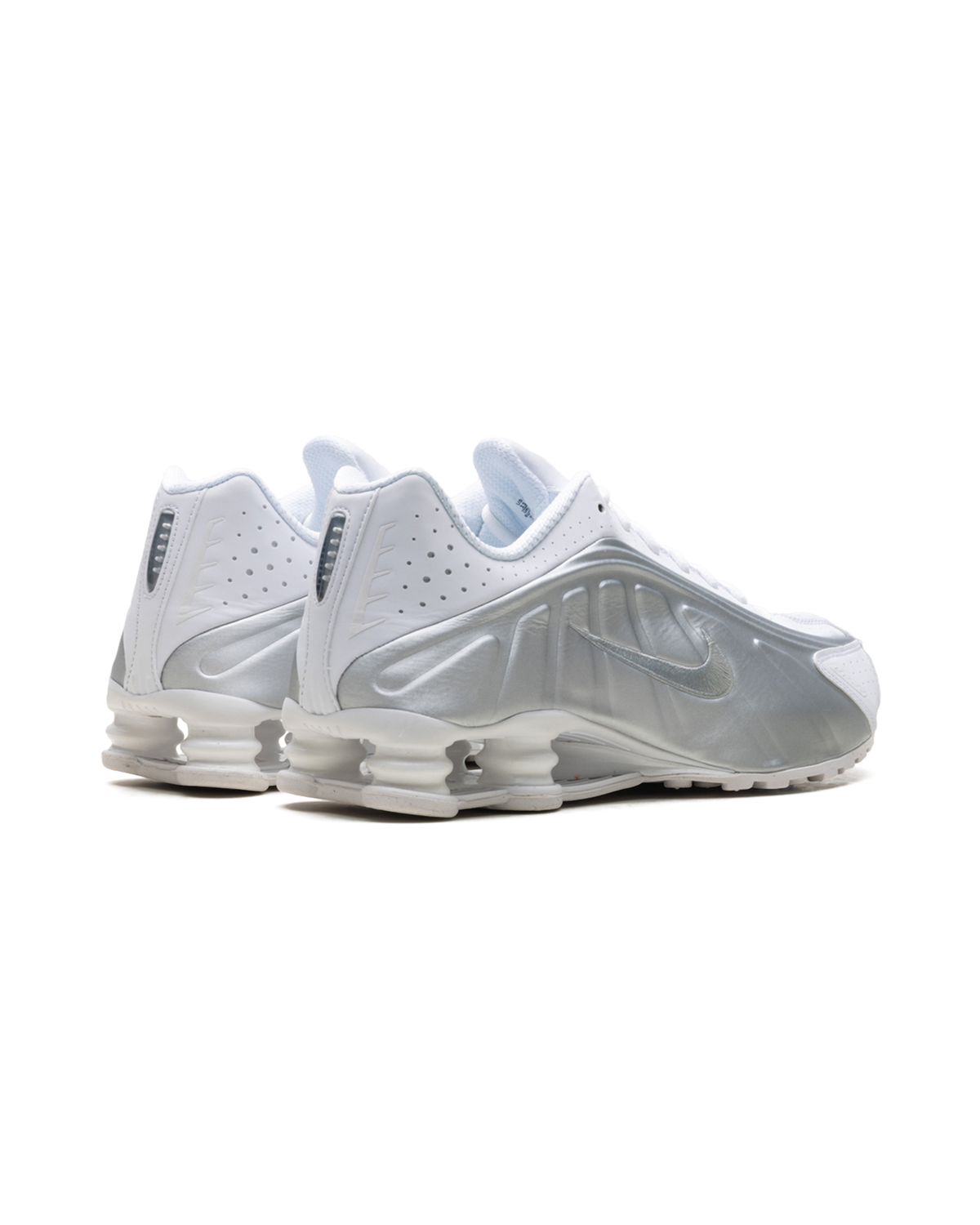 Nike Shox R4 White Bright Crimson Metallic Silver