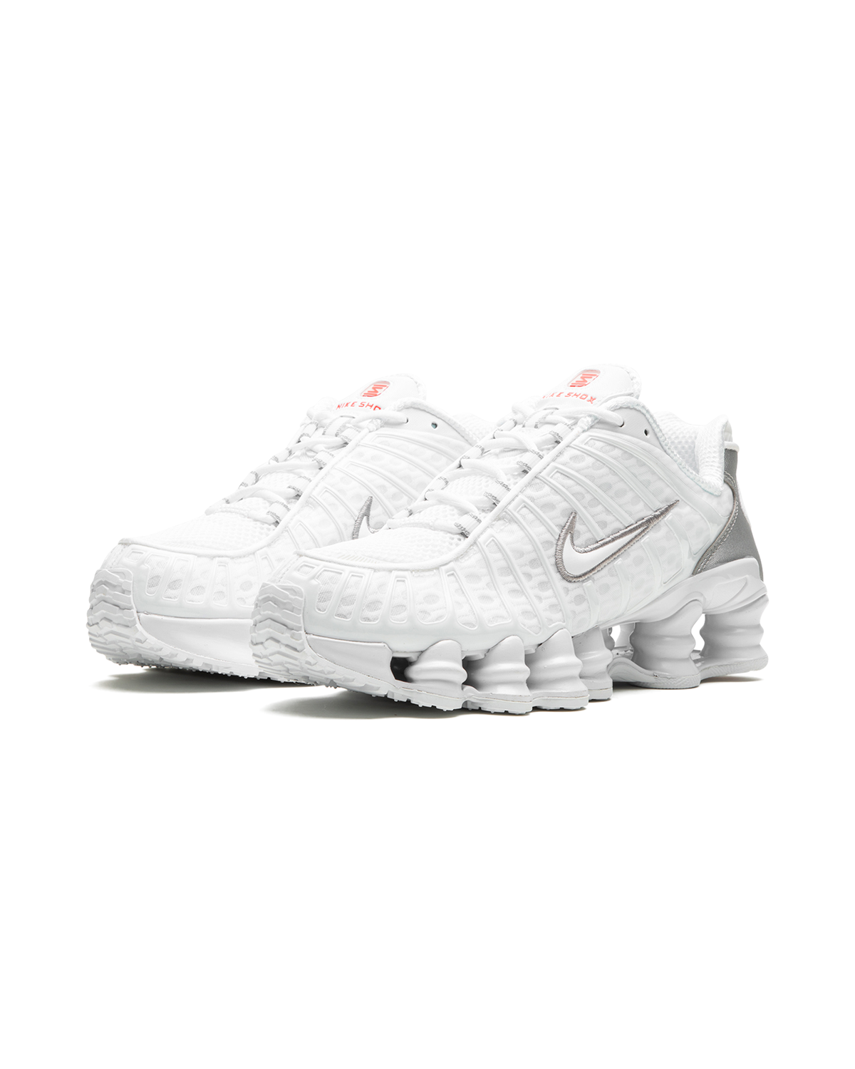 Nike Shox TL White Metallic Silver Max Orange (Women's)
