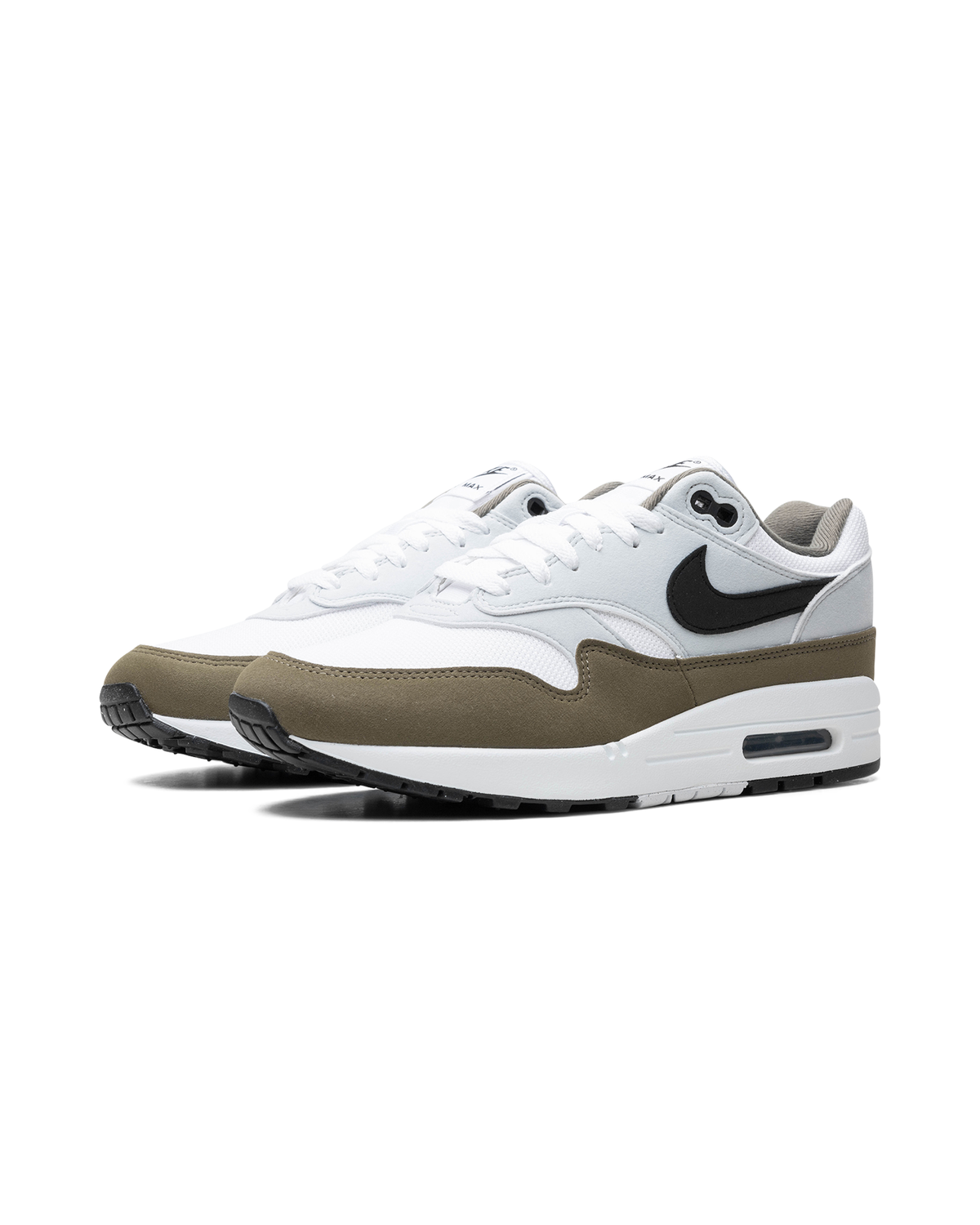 Nike Air Max 1 White Black Medium Olive