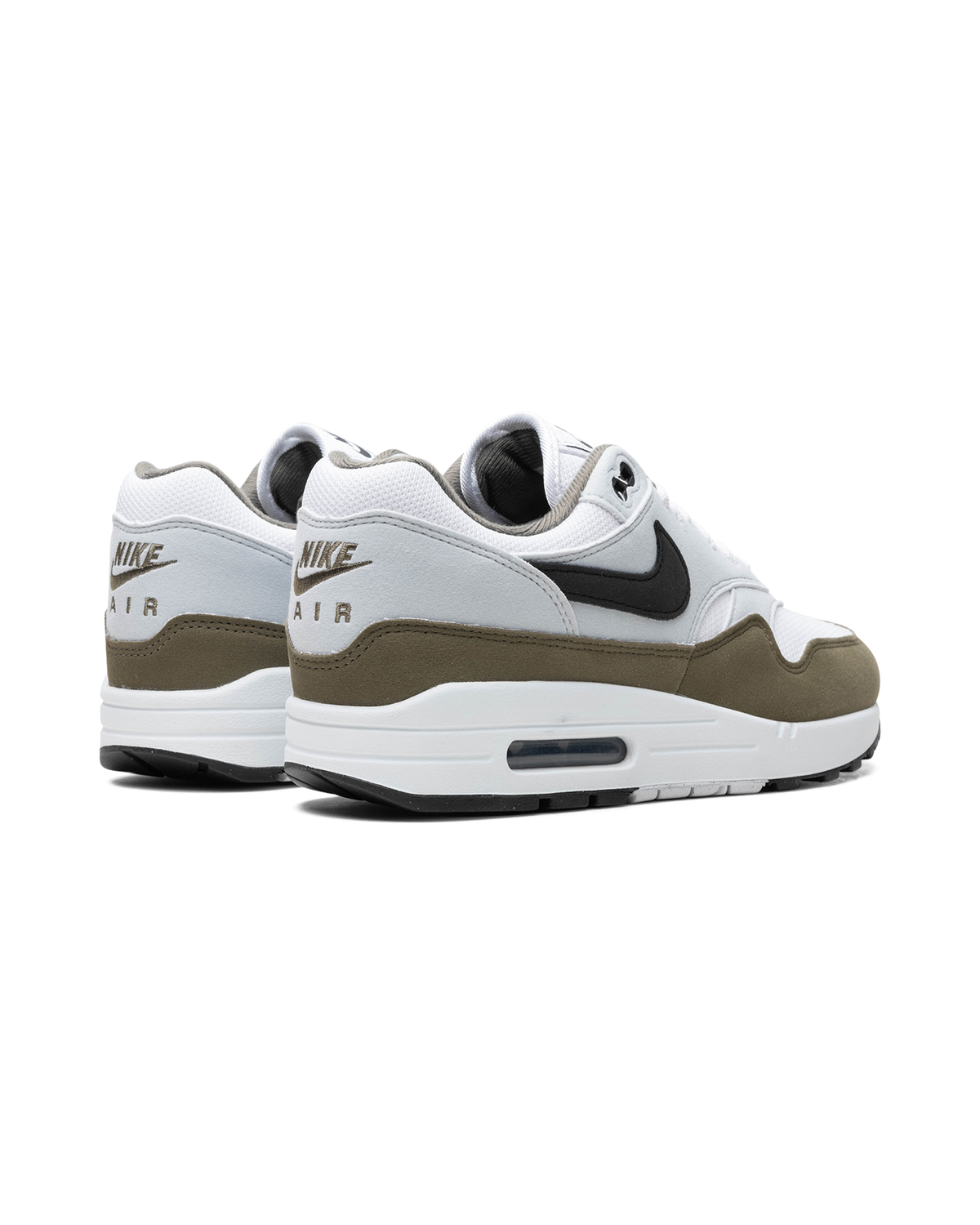 Nike Air Max 1 White Black Medium Olive