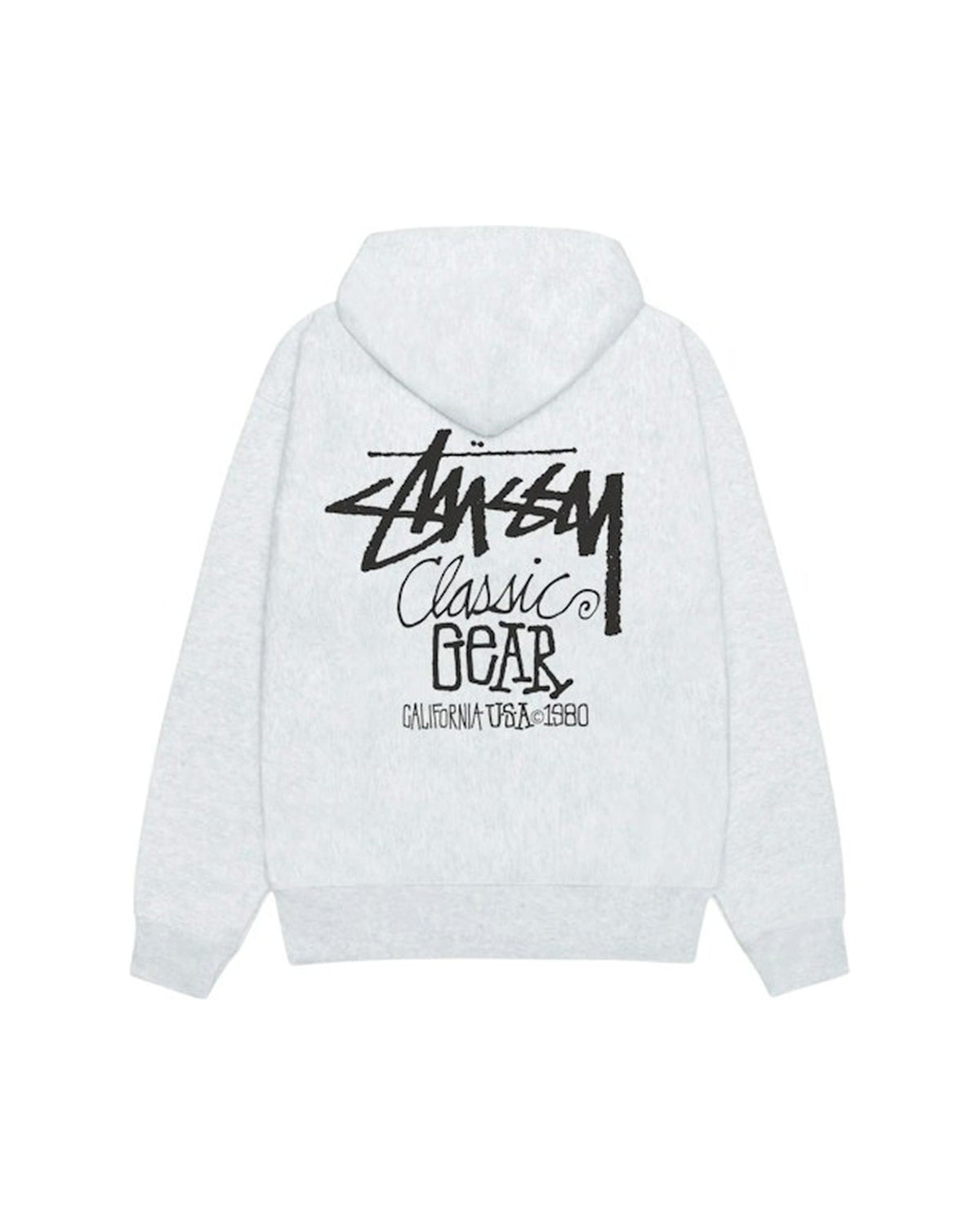 Stussy Classic Gear Hoodie Ash Heather