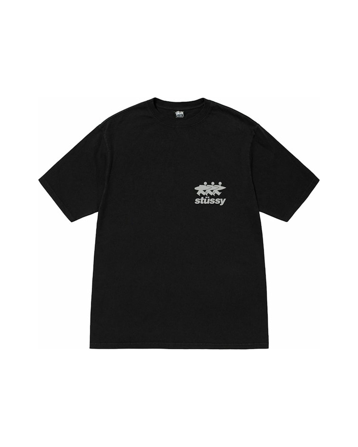 Stussy Surfwalk Pigment Dyed Tee Black