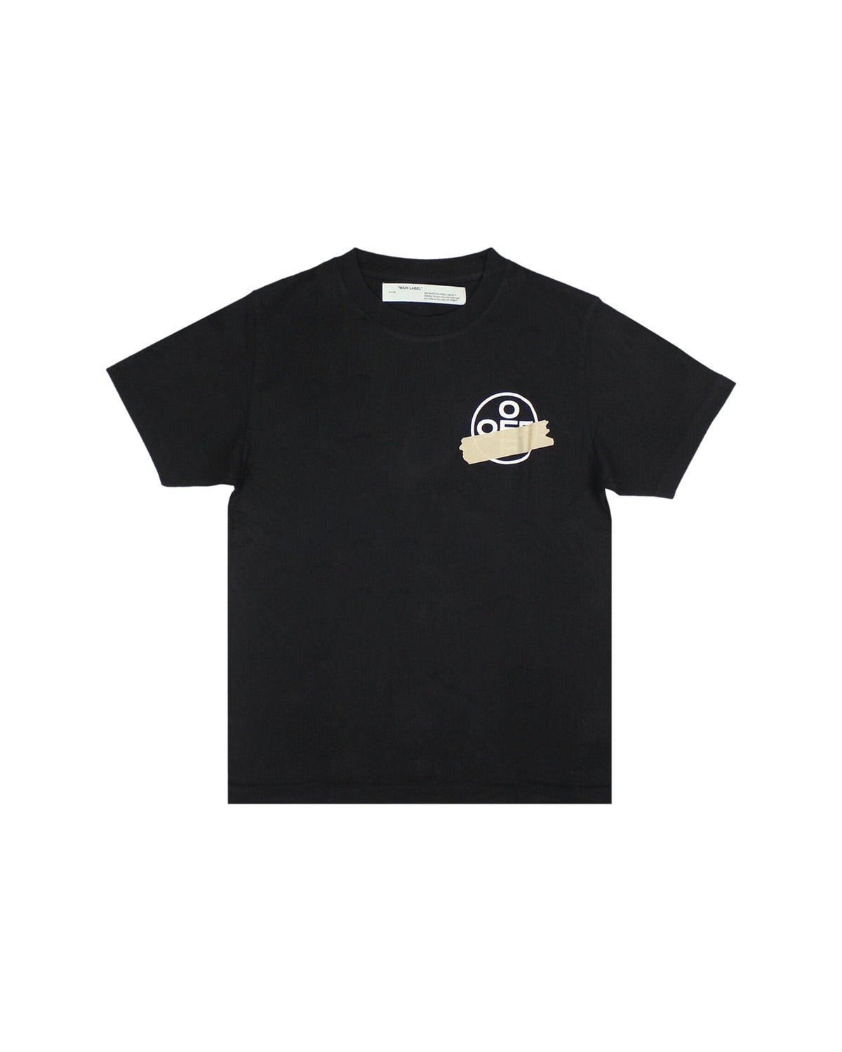 OFF-WHITE Slim Fit Tape Arrows T-Shirt Black/Beige