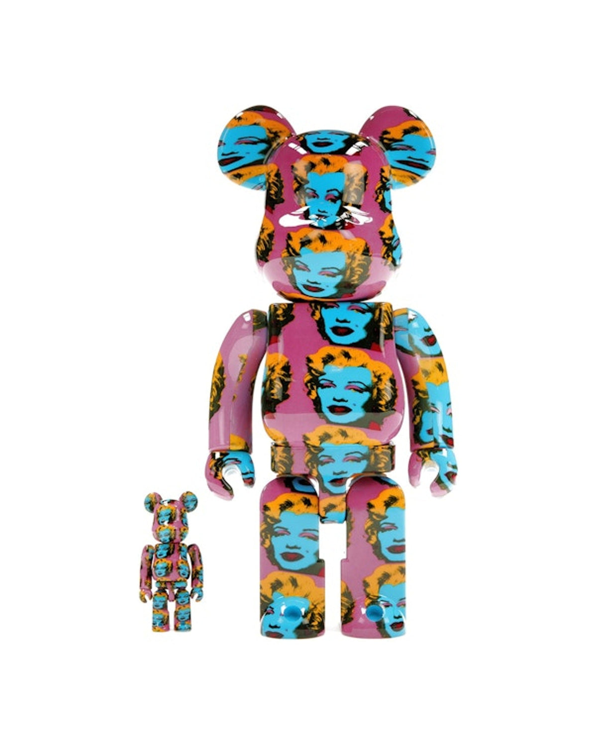 Bearbrick Andy Warhol Marilyn Monroe #2 100% & 400% Set