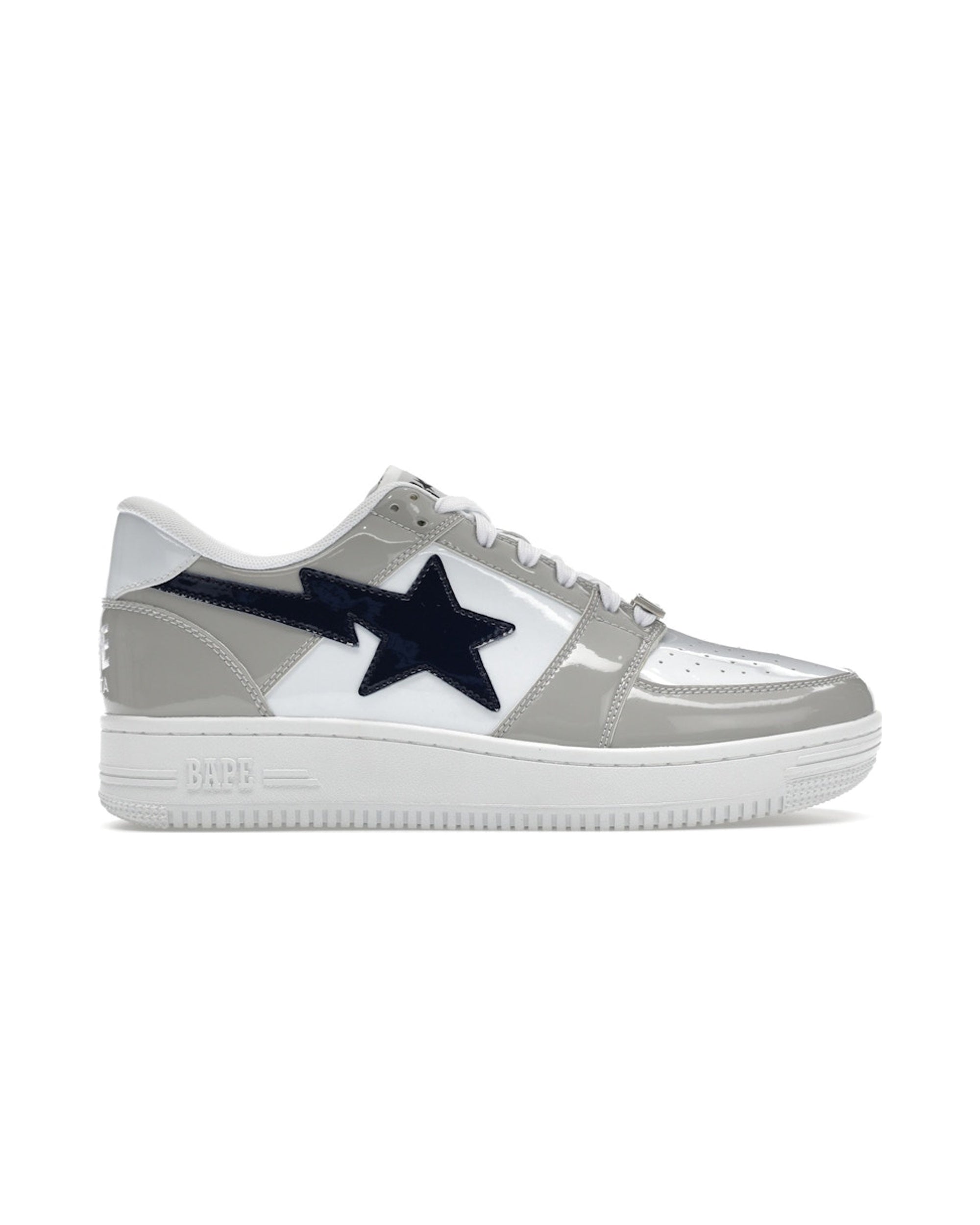 A Bathing Ape Bape Sta Low White Grey