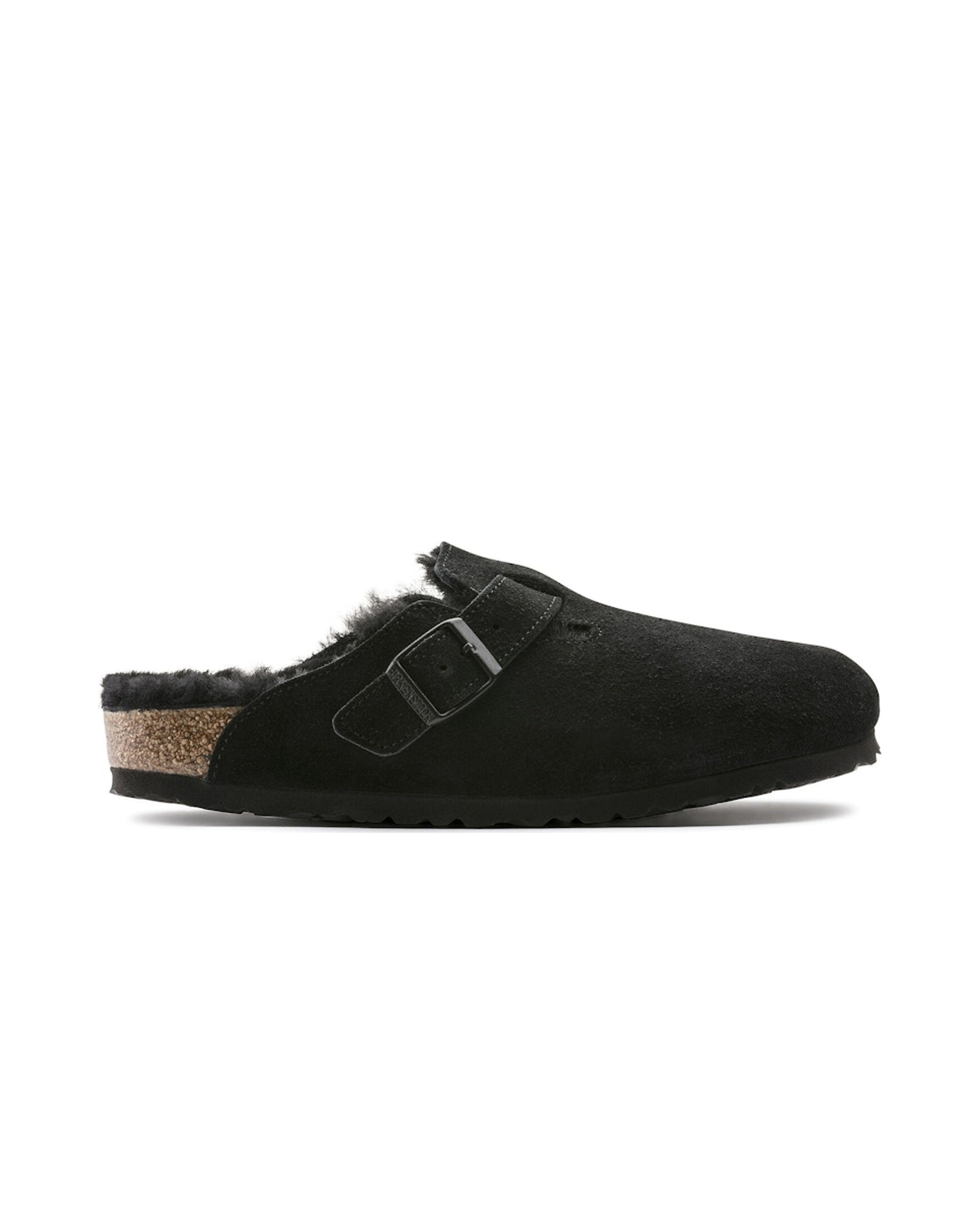 Birkenstock Boston Shearling Suede Black