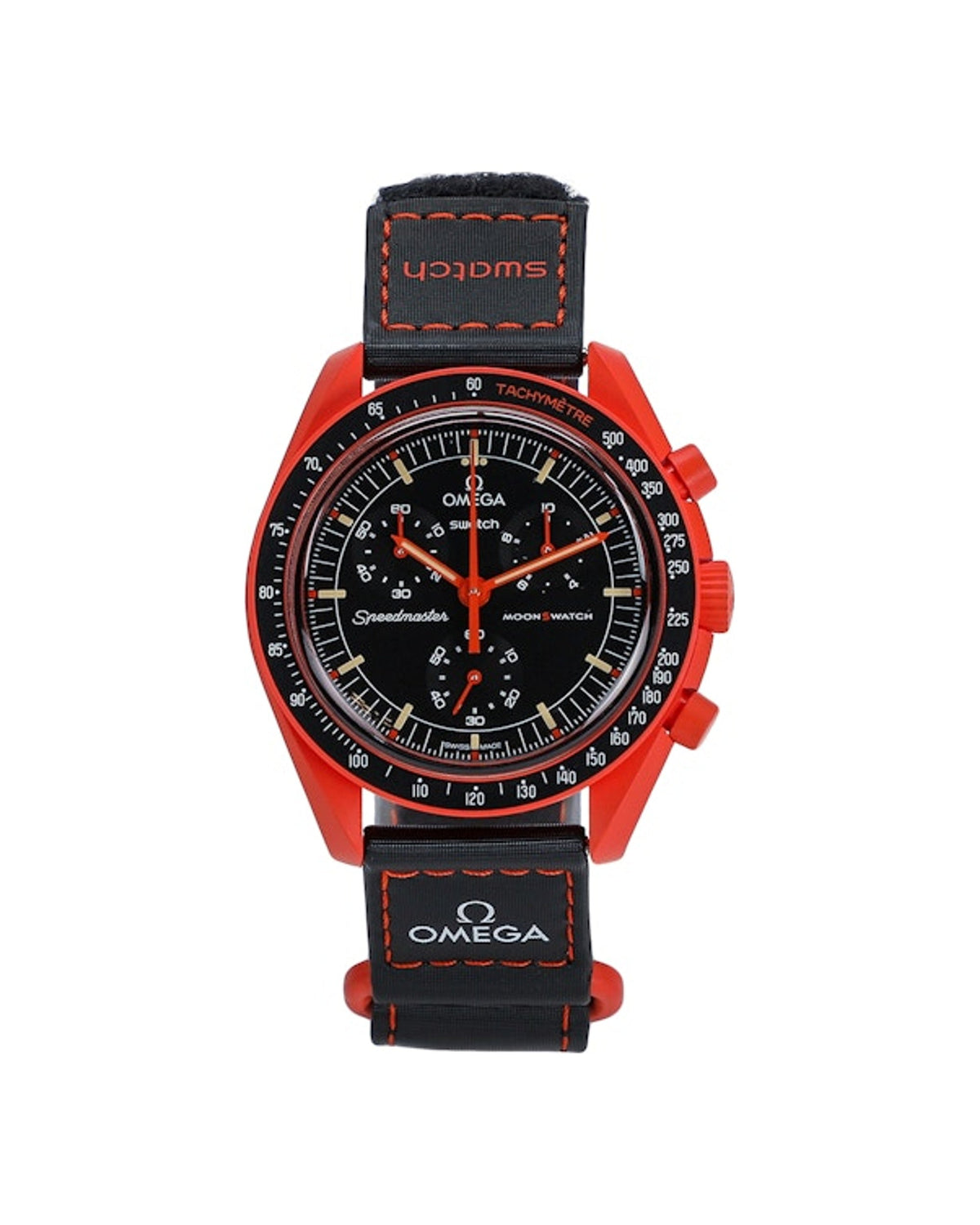Swatch x Omega Bioceramic Moonswatch Mission On Earth Lava SO33O100