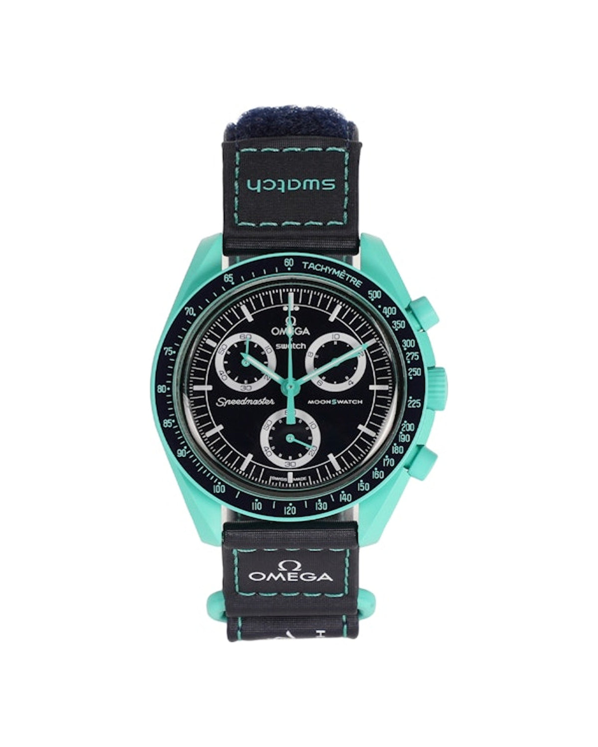 Swatch x Omega Bioceramic Moonswatch Mission On Earth Polar Lights SO33L103
