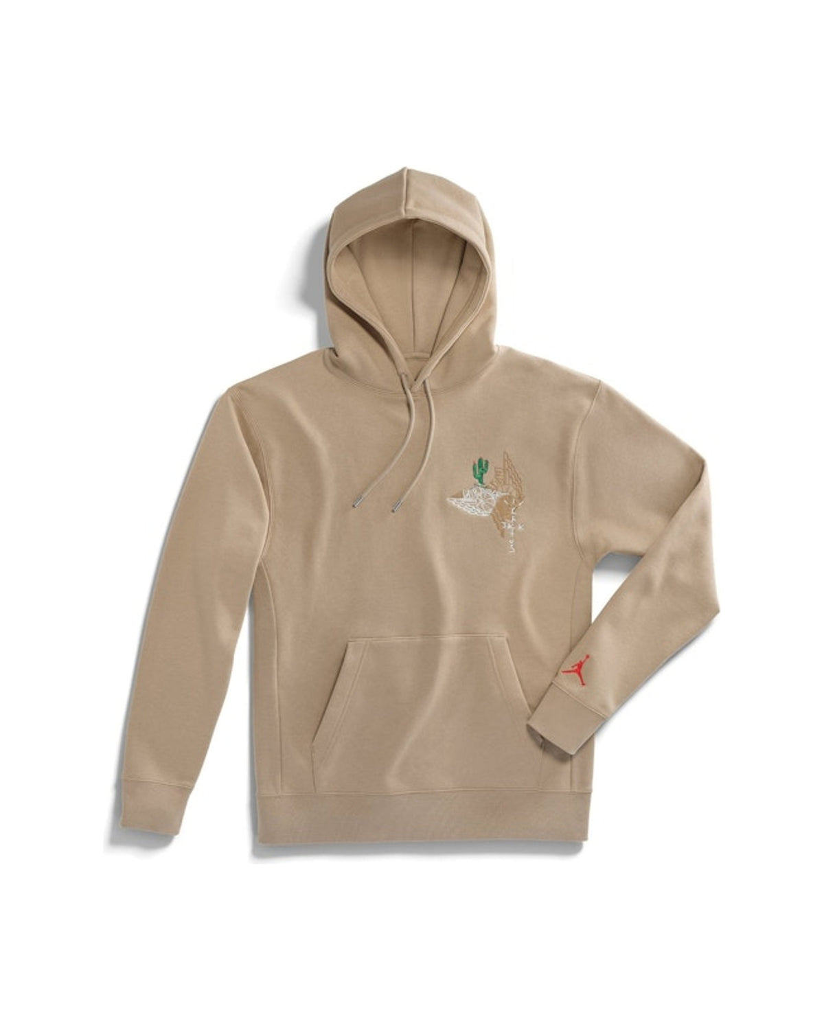 Travis Scott Cactus Jack x Jordan Pullover Hoodie Khaki/University Red