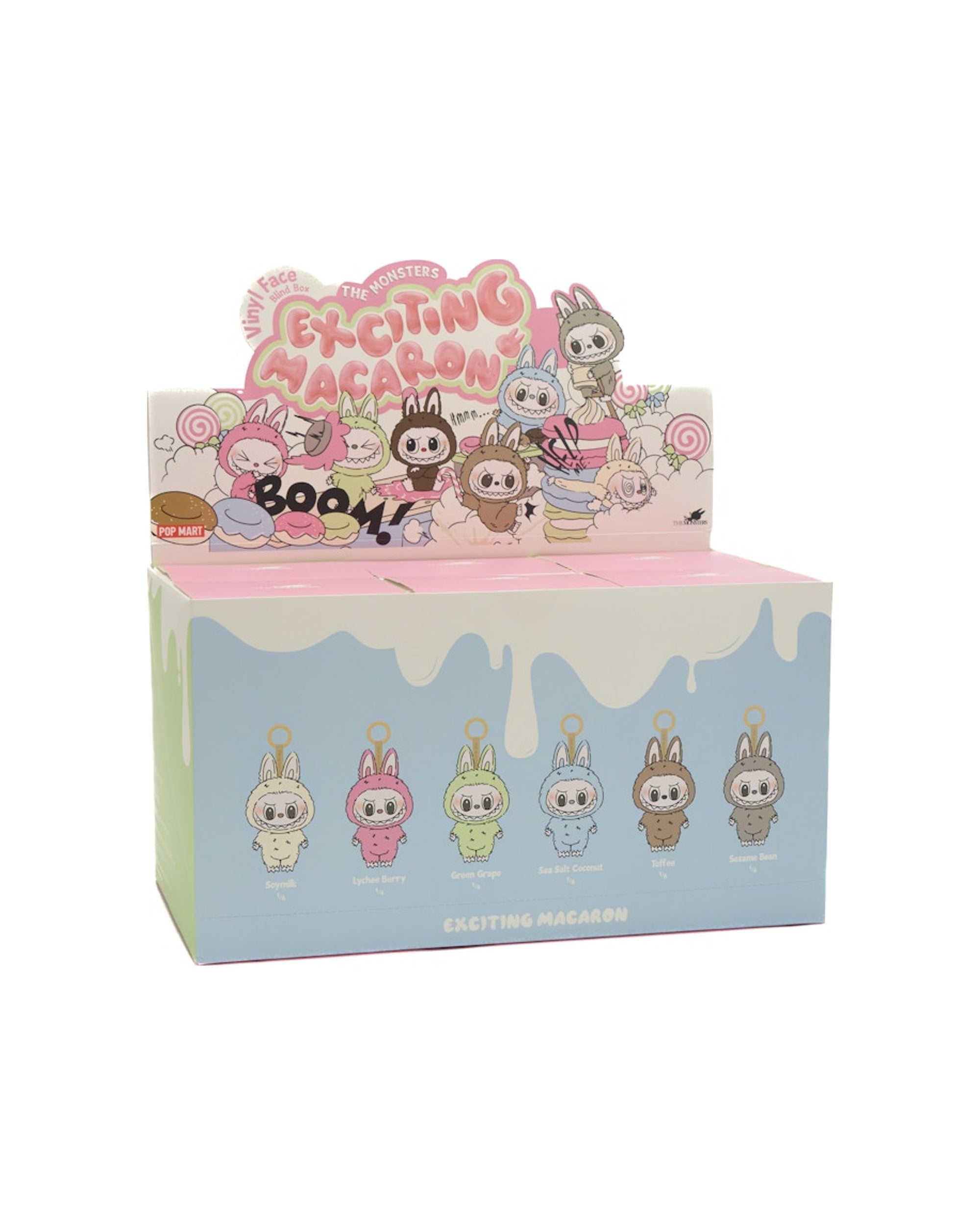Pop Mart Labubu The Monsters Exciting Macaron Vinyl Face Blind Box Whole Set