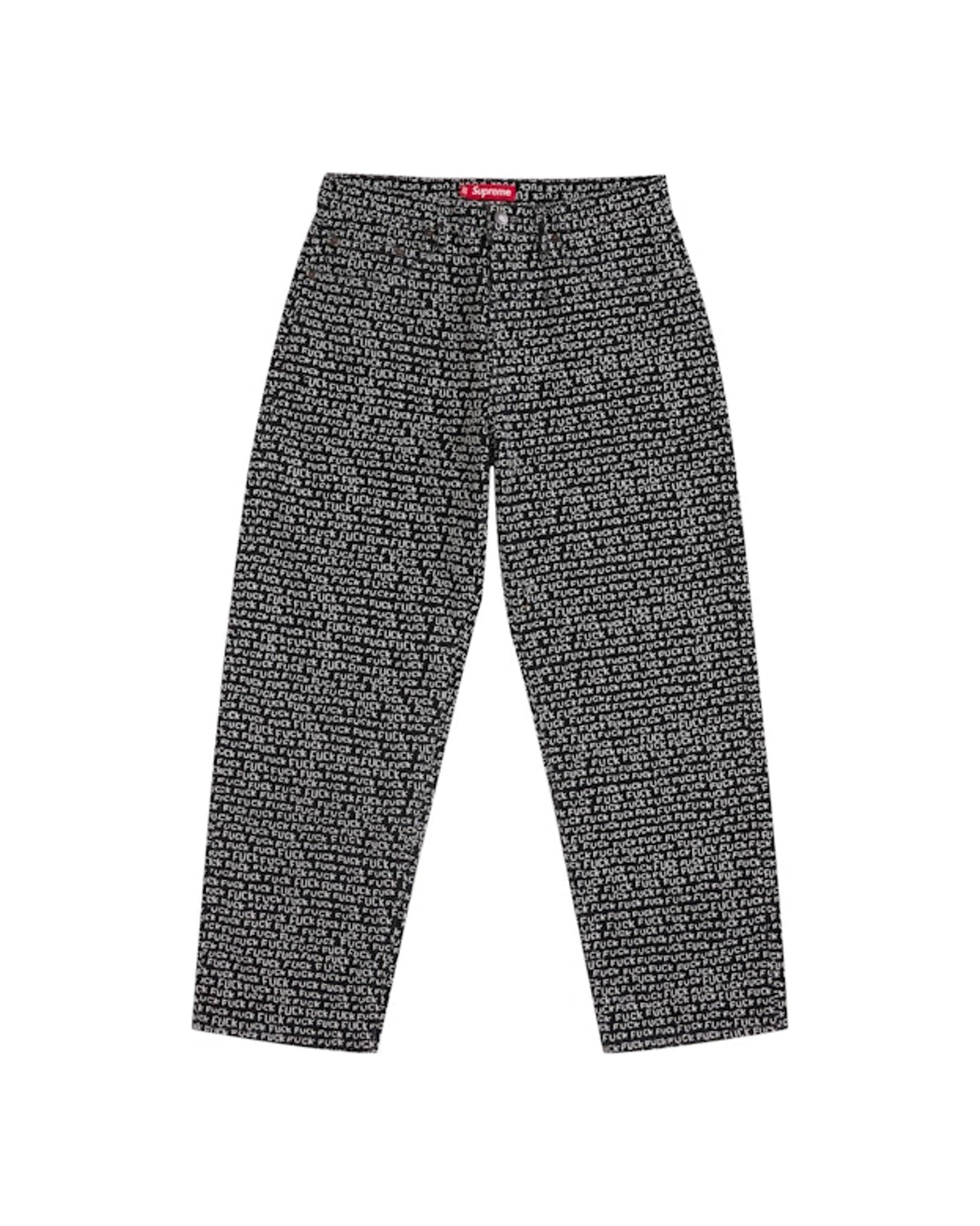 Supreme Fuck Stitch Loose Fit Jean Black
