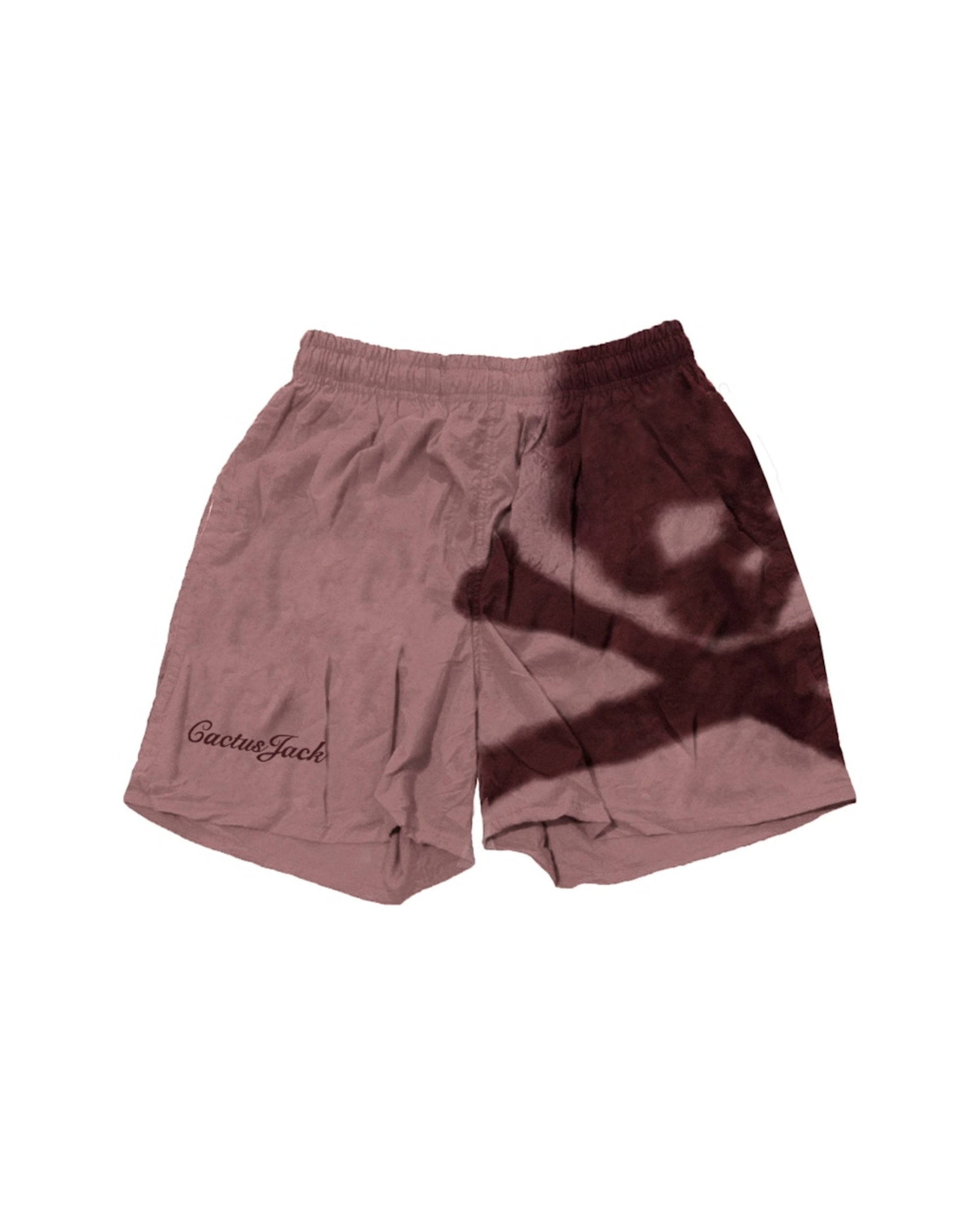 Travis Scott Cactus Jack For Mastermind Skull Shorts Washed Red